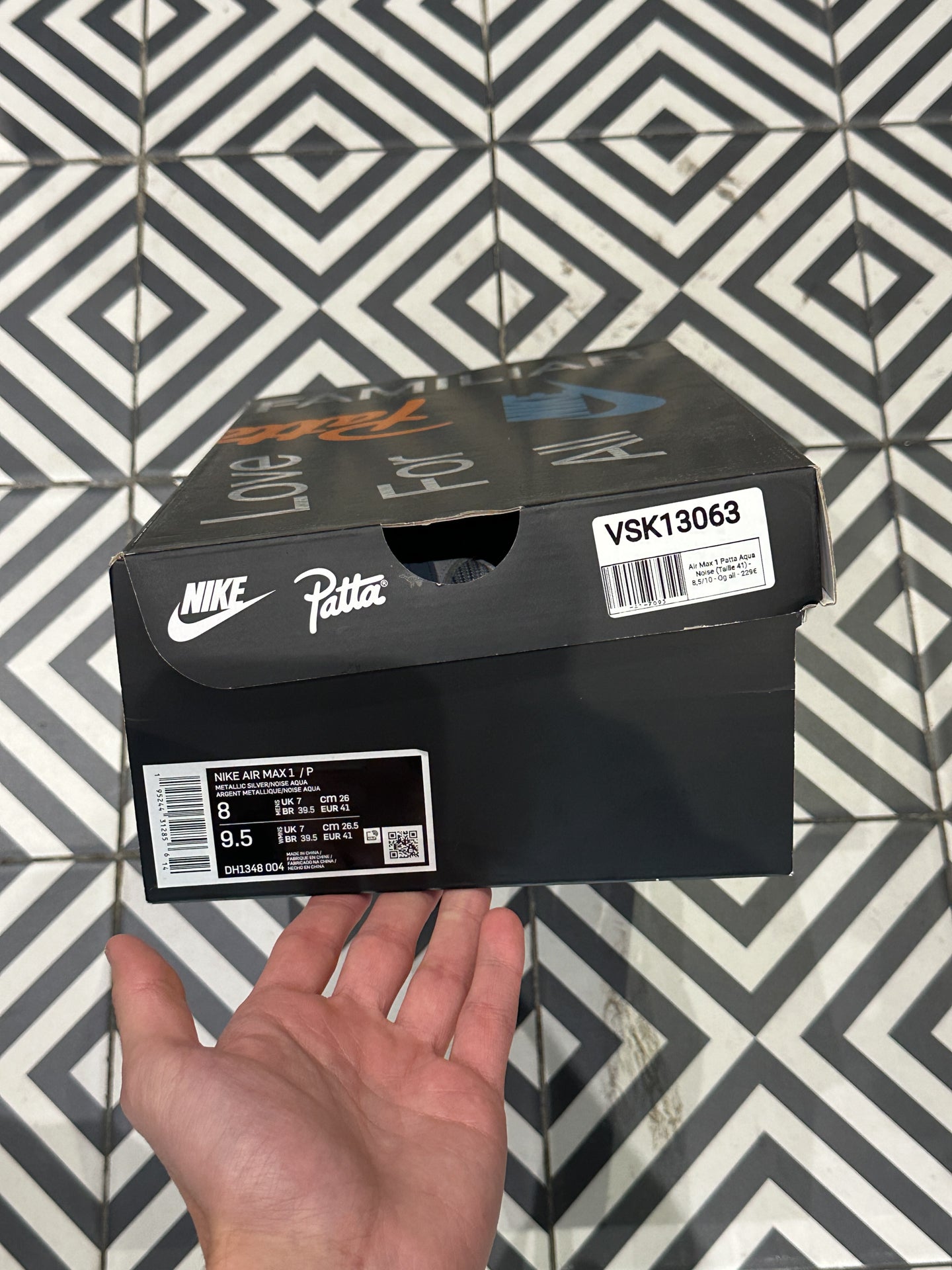 Air Max 1 Patta Aqua Noise (Taille 41)