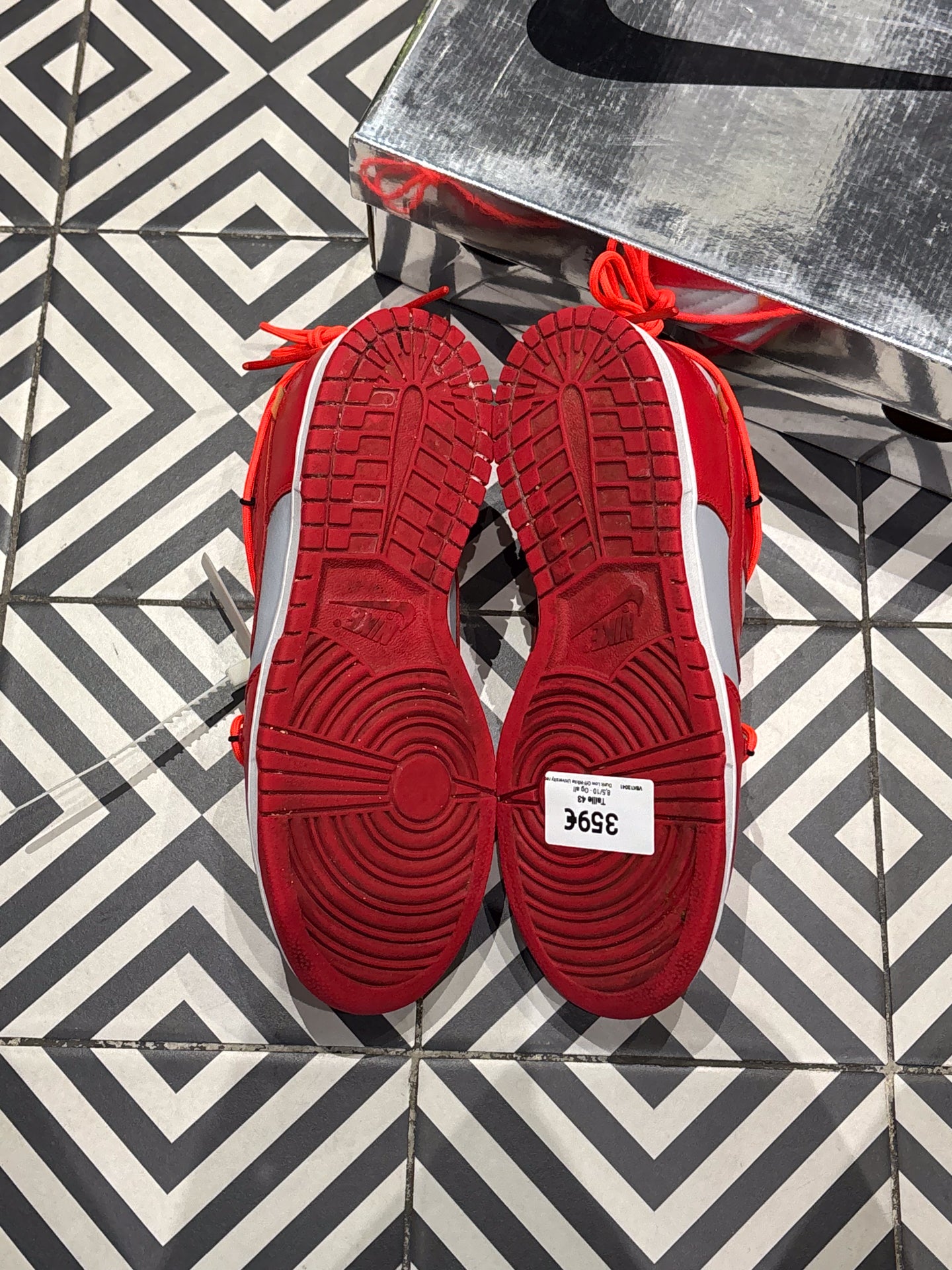 Dunk Low Off-White University red (Taille 43)