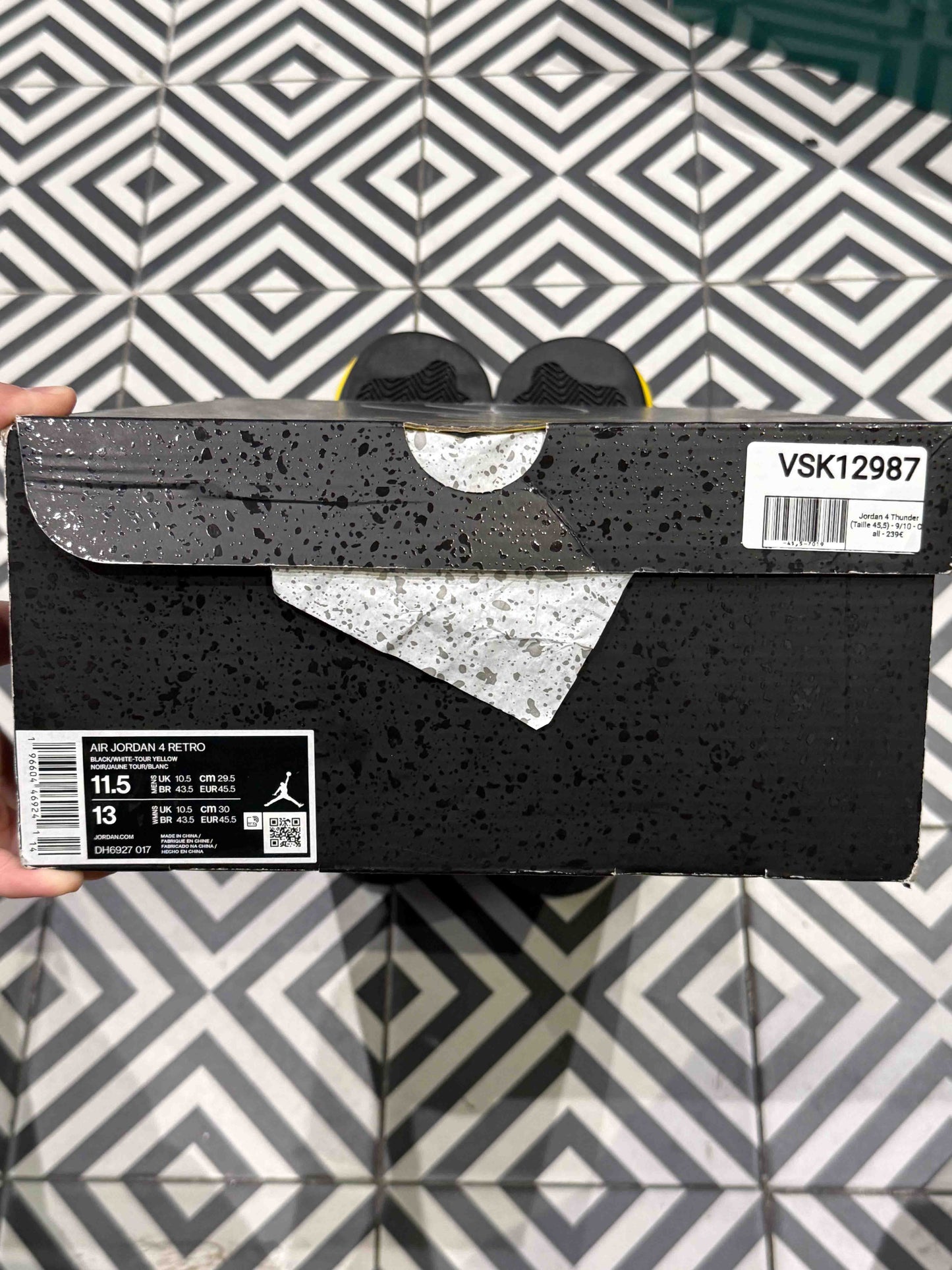 Jordan 4 Thunder (Taille 45,5)