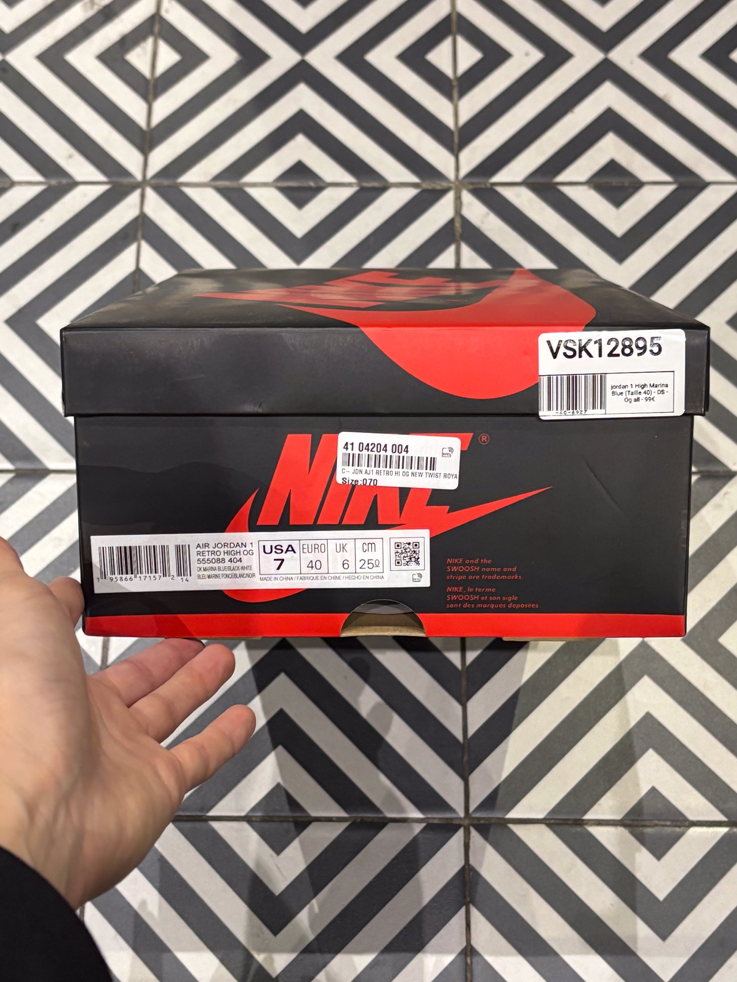 jordan 1 High Marina Blue (Taille 40)