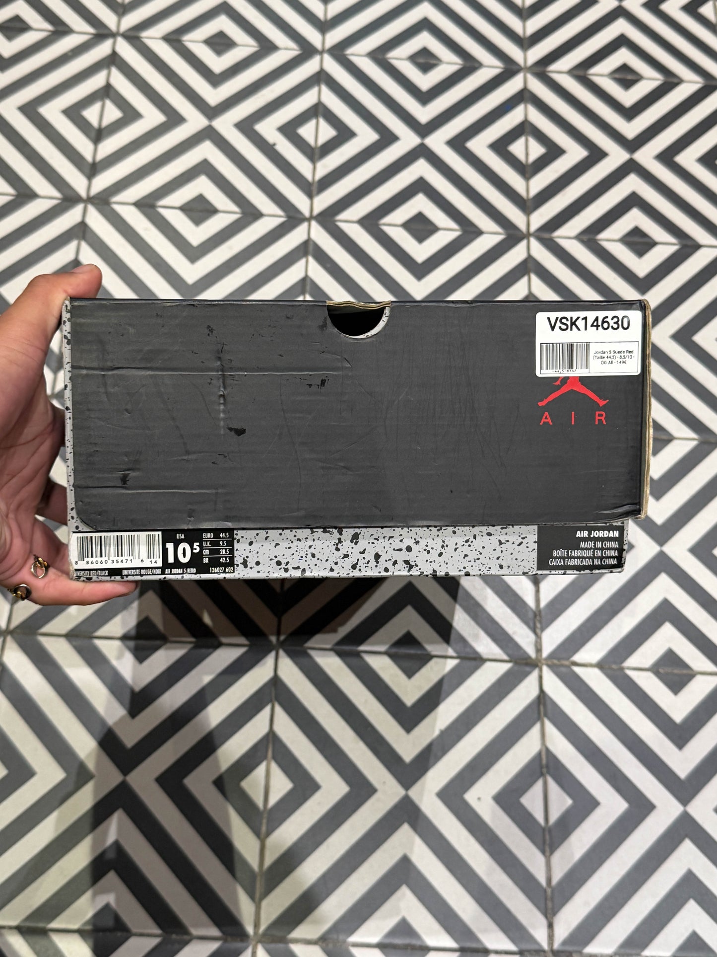 Jordan 5 Suede Red (Taille 44,5)