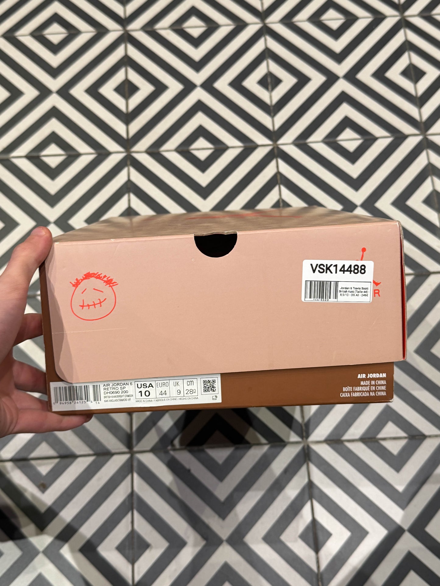 Jordan 6 Travis Scott British Kaki (Taille 44)