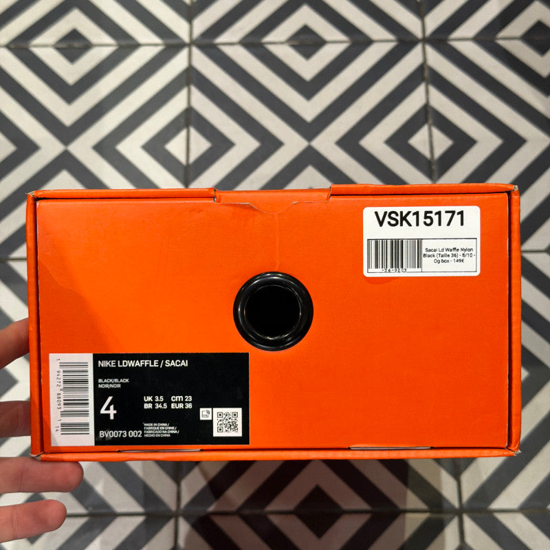 Sacai Ld Waffle Nylon Black (Taille 36)