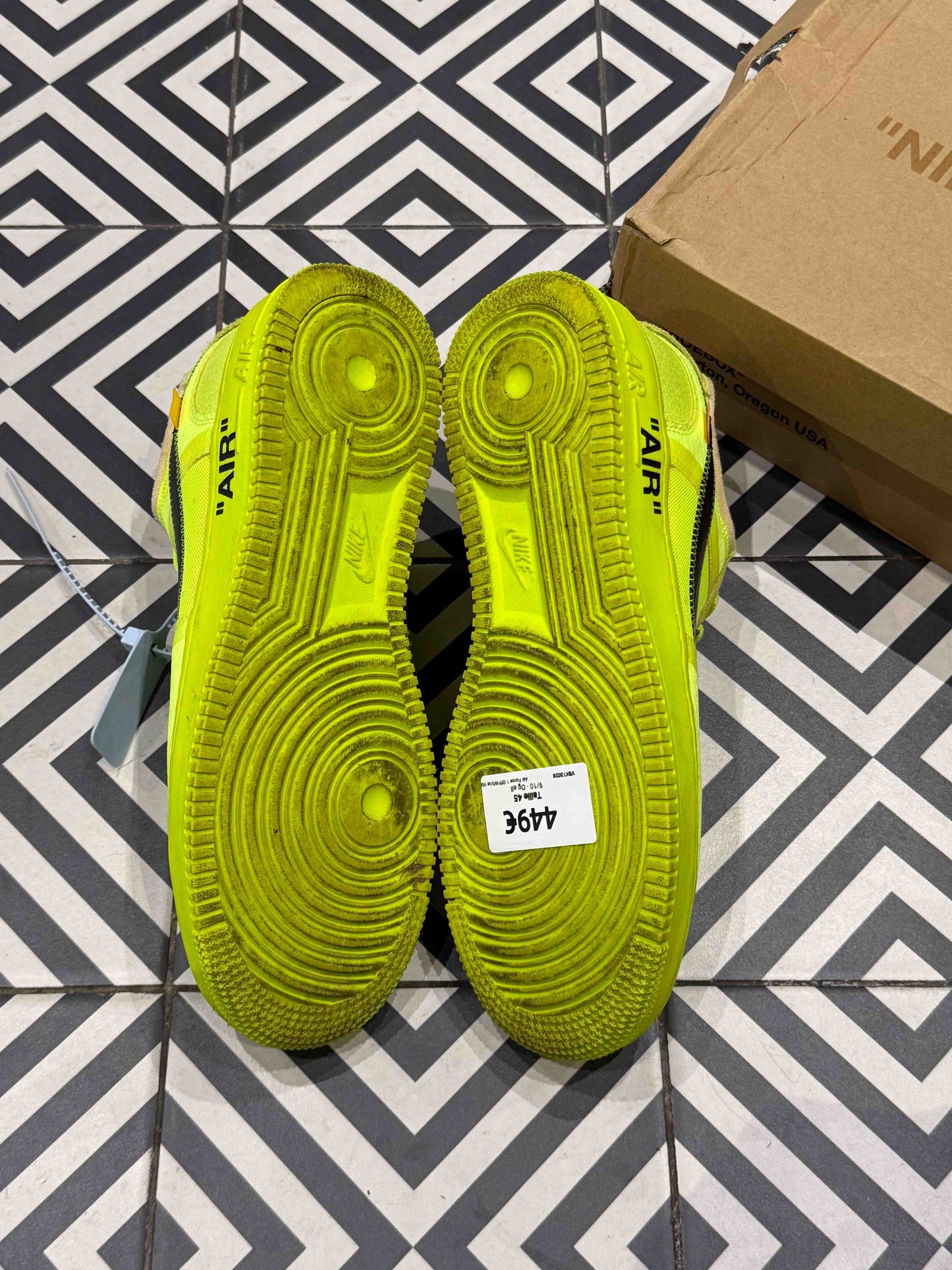 Air Force 1 Off-White Volt (Taille 45)