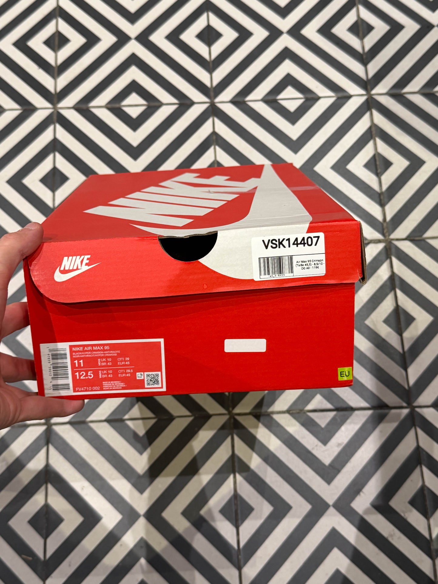 Air Max 95 Crimson (Taille 45,5)