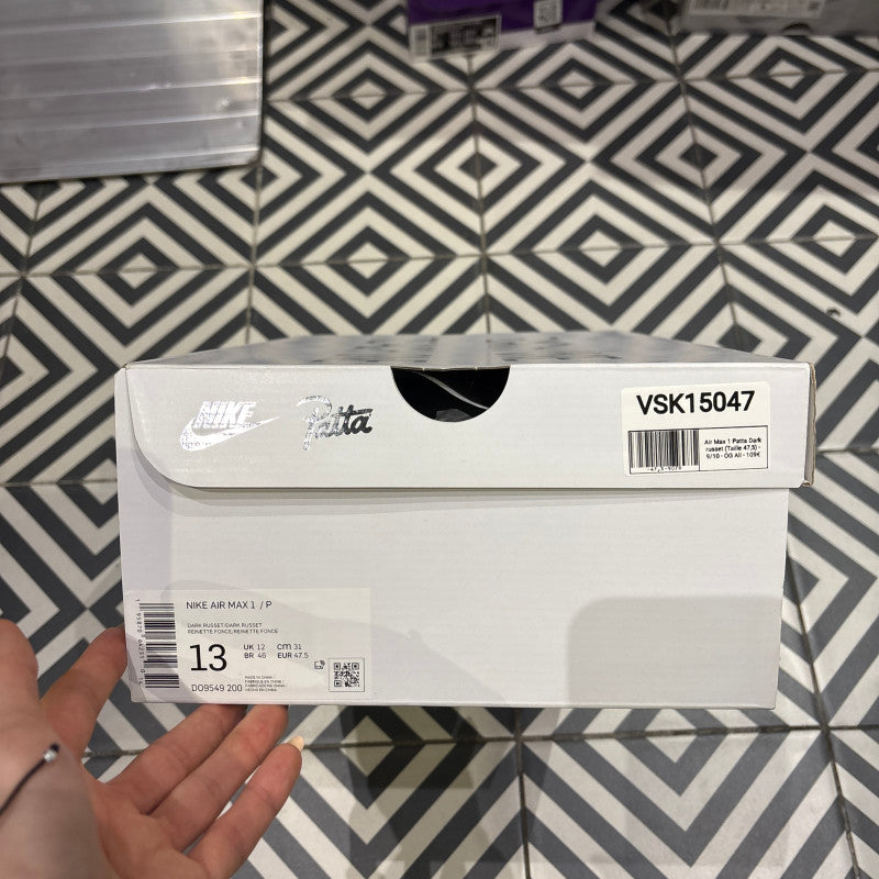 Air Max 1 Patta Dark russet (Taille 47,5)