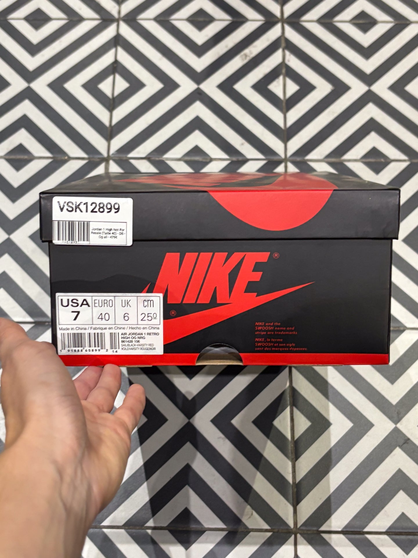 Jordan 1 High Not For Resale (Taille 40)