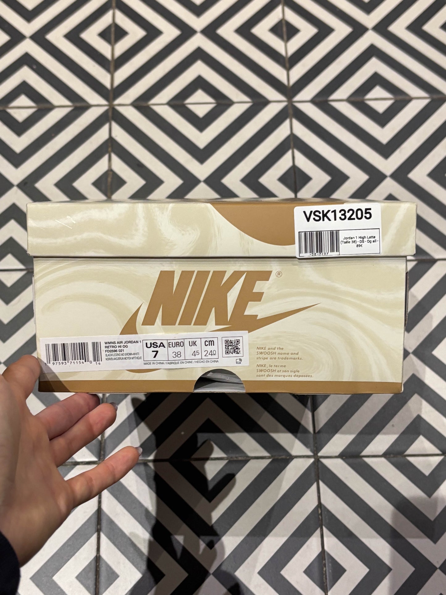 Jordan 1 High Latte (Taille 38)