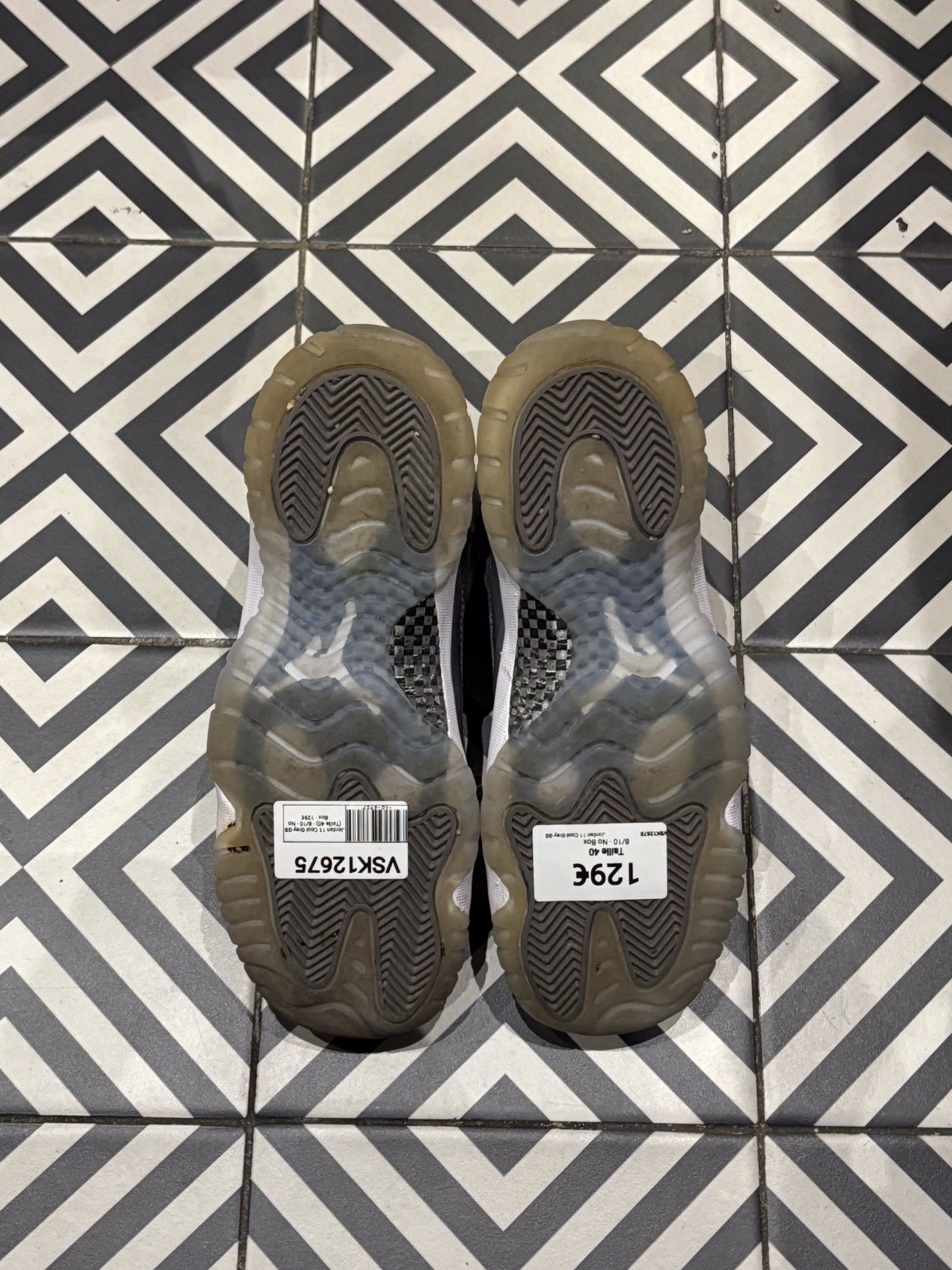 Jordan 11 Cool Grey GS (Taille 40)