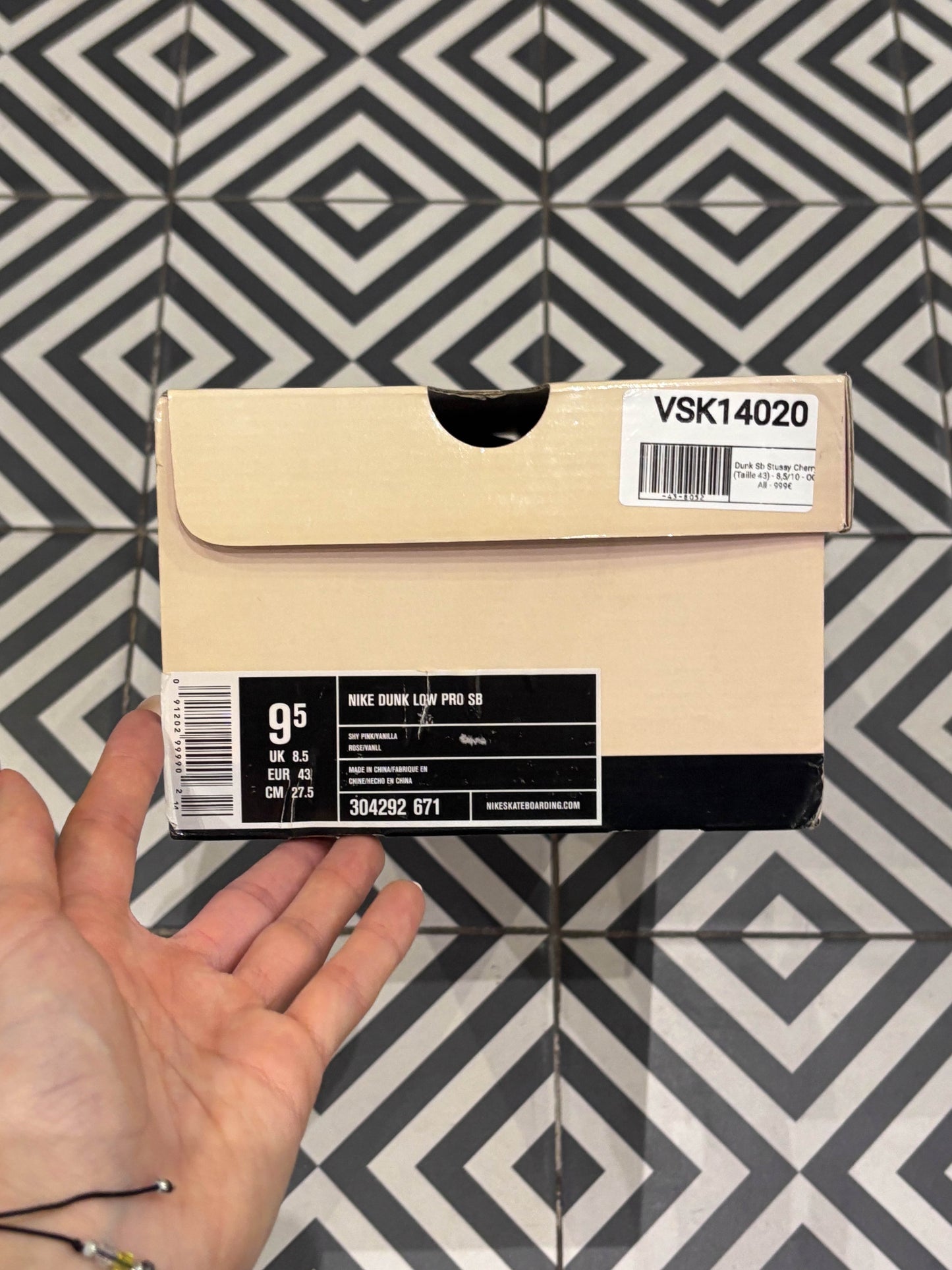 Dunk Sb Stussy Cherry (Taille 43)