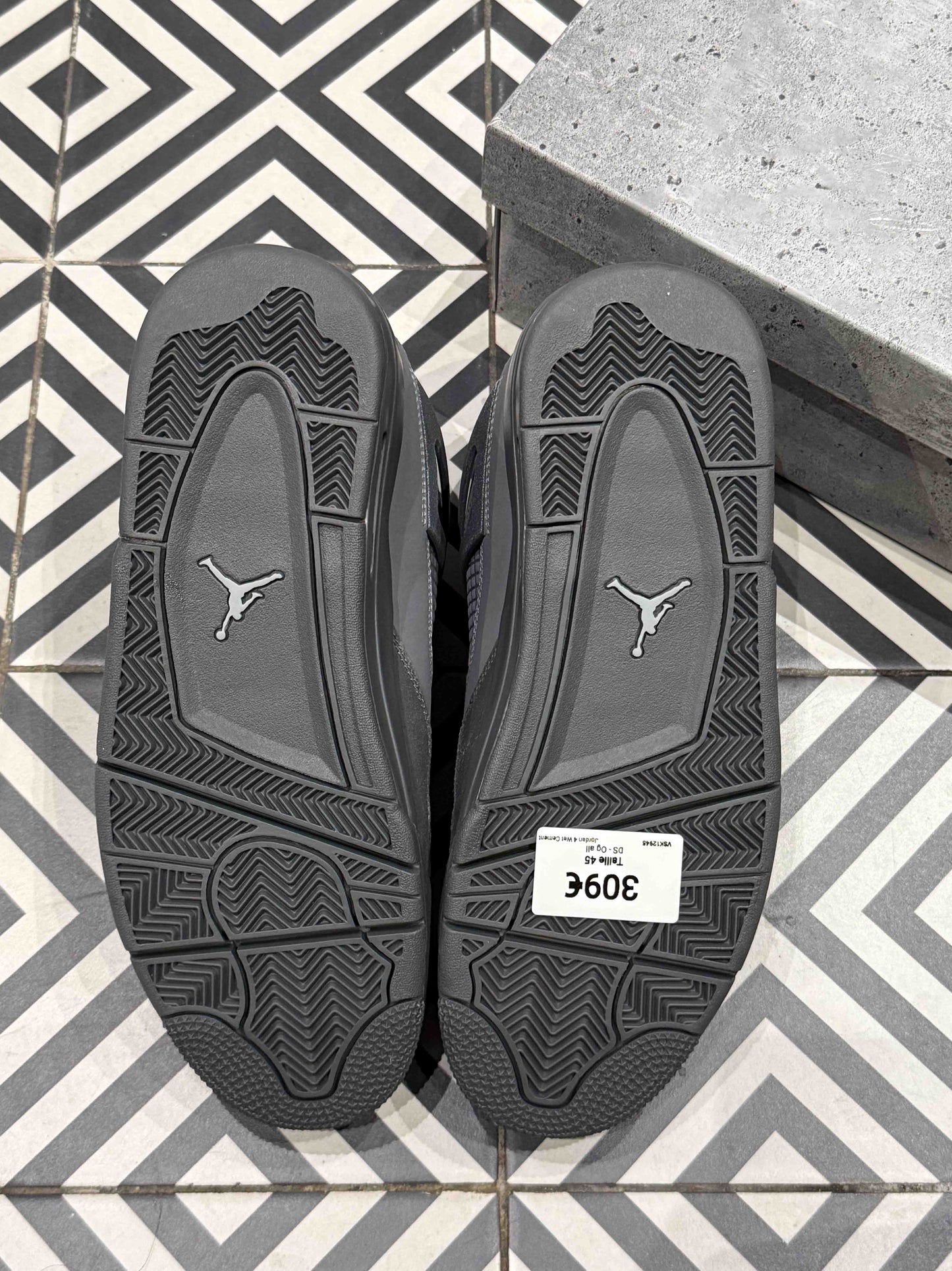 Jordan 4 Wet Cement (Taille 45)