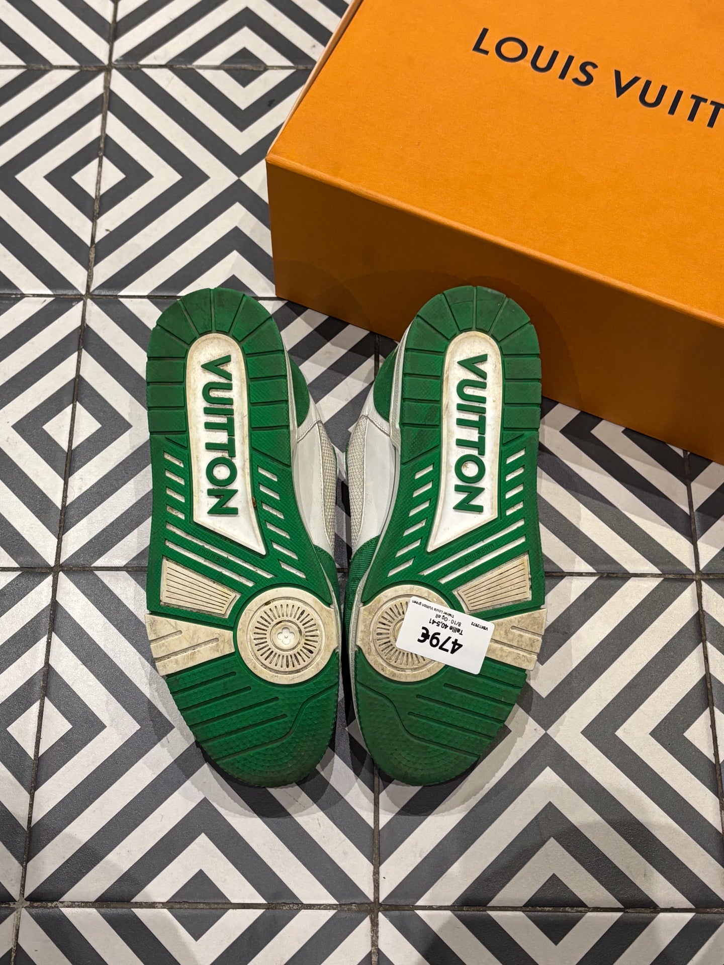 Trainer Louis Vuitton green (Taille 40,5-41)