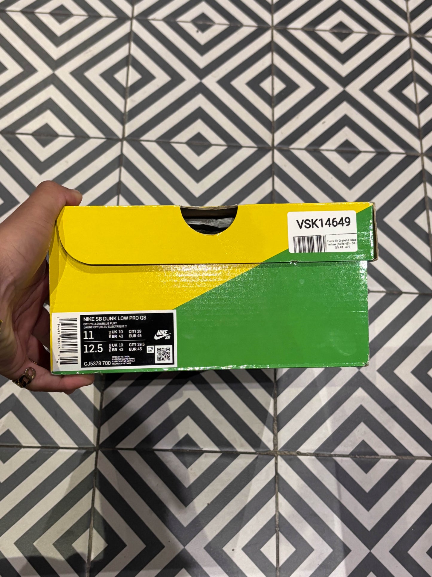 Dunk Sb Grateful Dead Yellow (Taille 45)