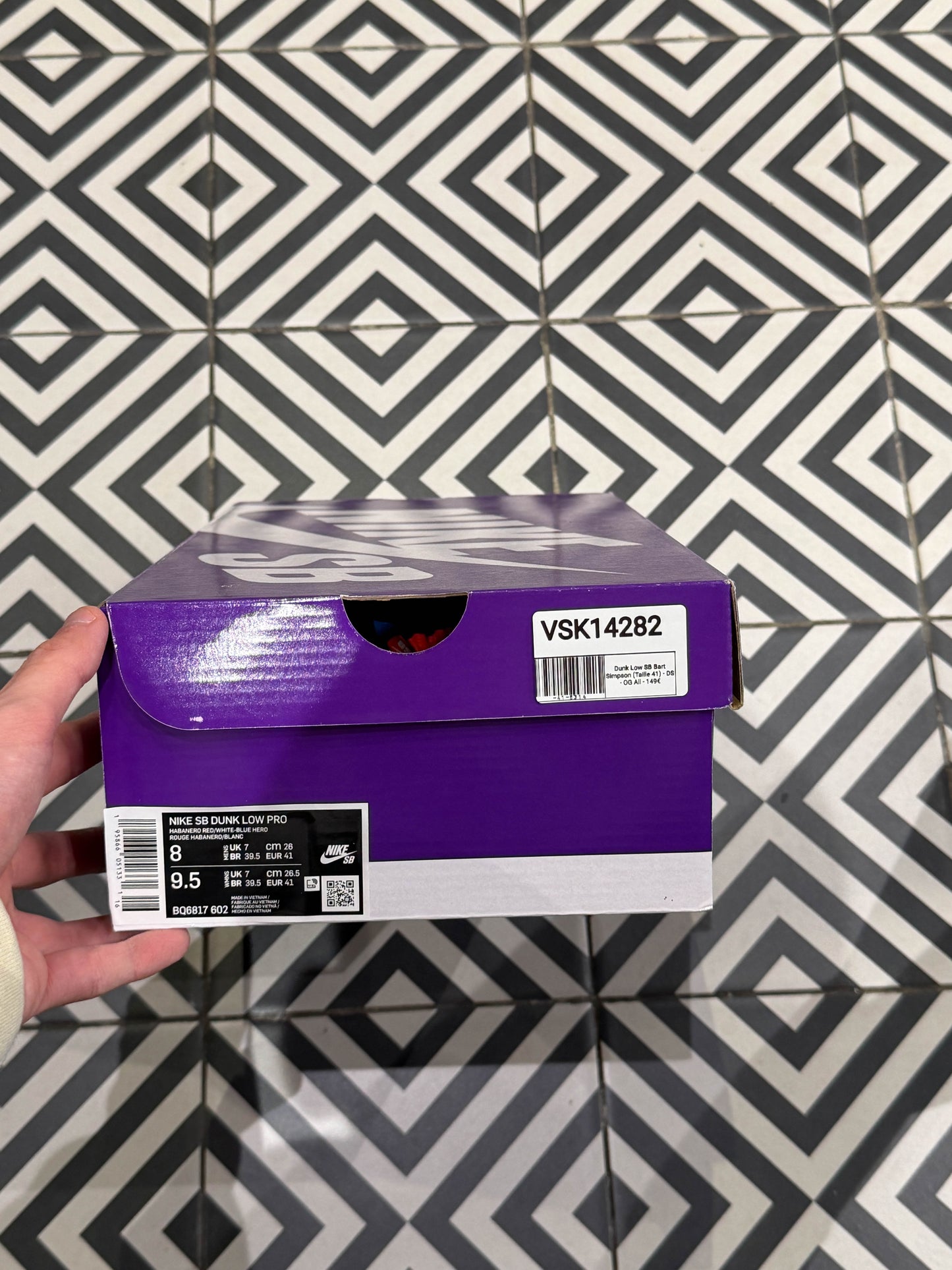 Dunk Low SB Bart Simpson (Taille 41)