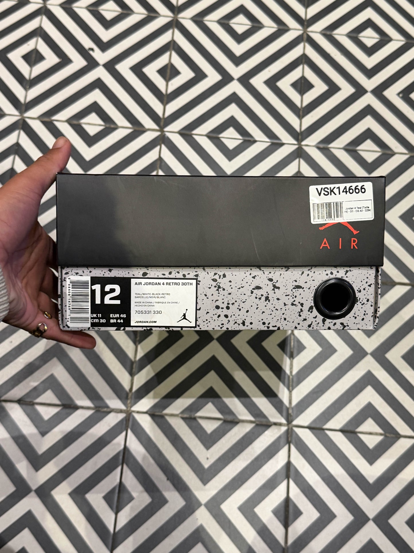 Jordan 4 Teal (Taille 46)