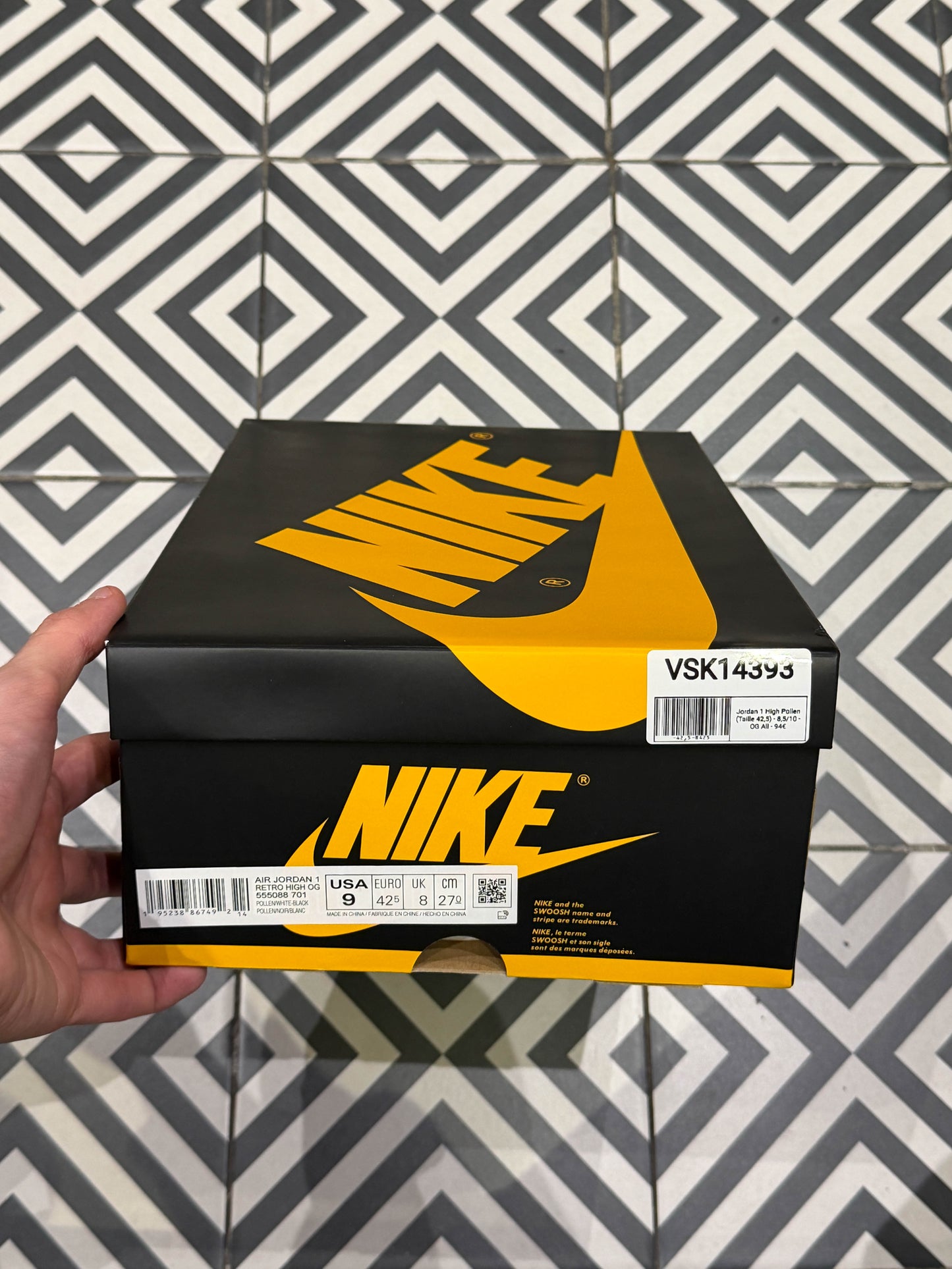 Jordan 1 High Pollen (Taille 42,5)