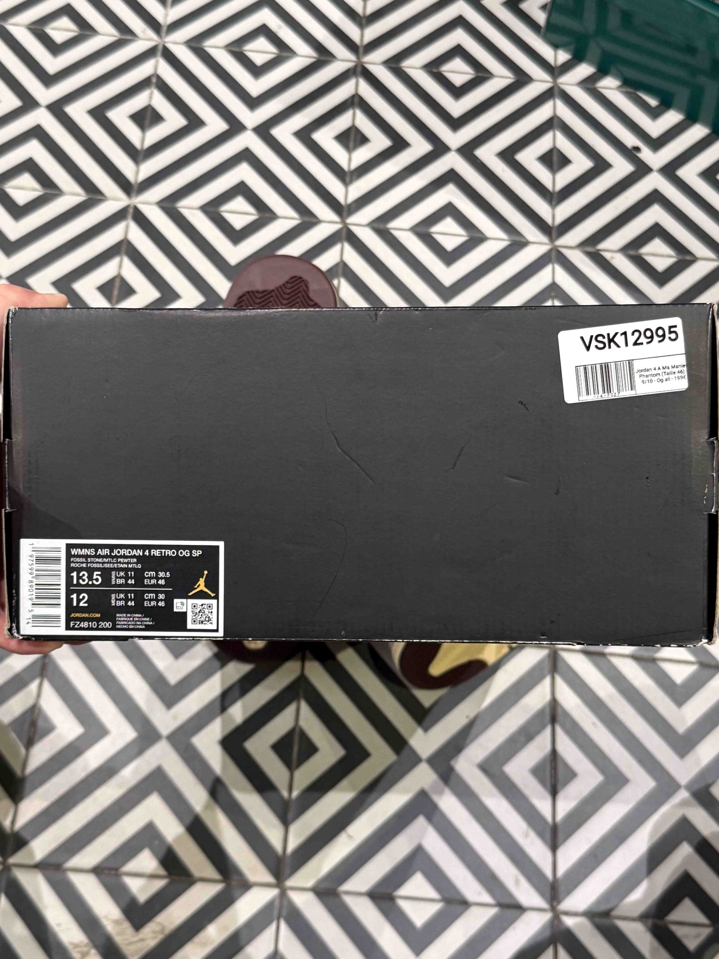 Jordan 4 A Ma Maniere Phantom (Taille 46)