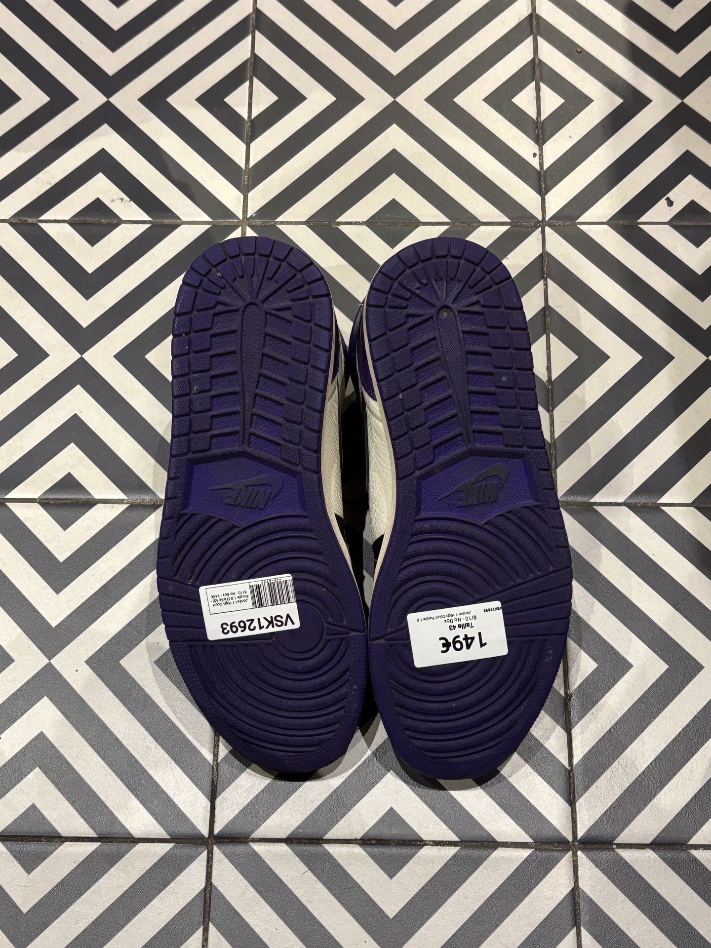 Jordan 1 High Court Purple 1.0 (Taille 43)