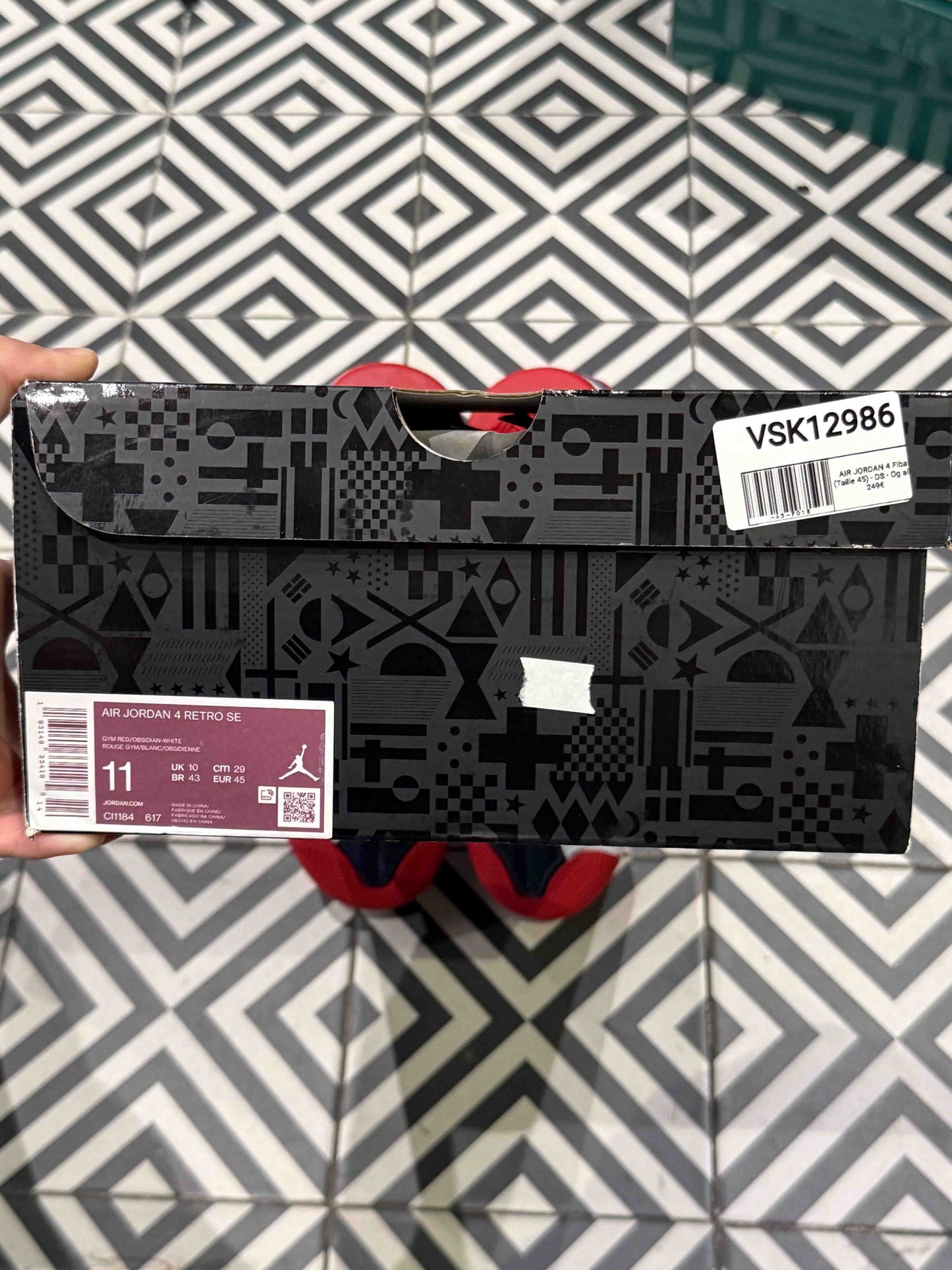 AIR JORDAN 4 Fiba (Taille 45)