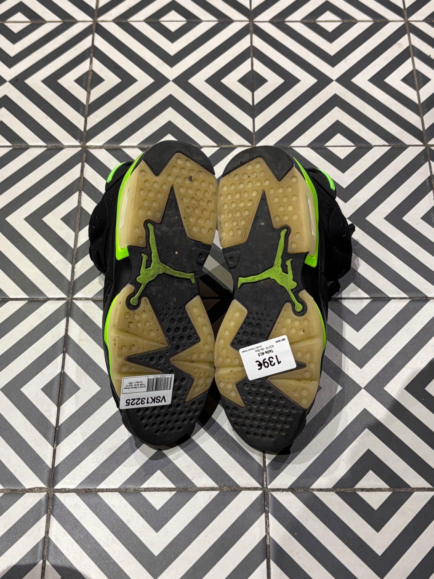 Jordan 6 Electro Green (Taille 40,5)