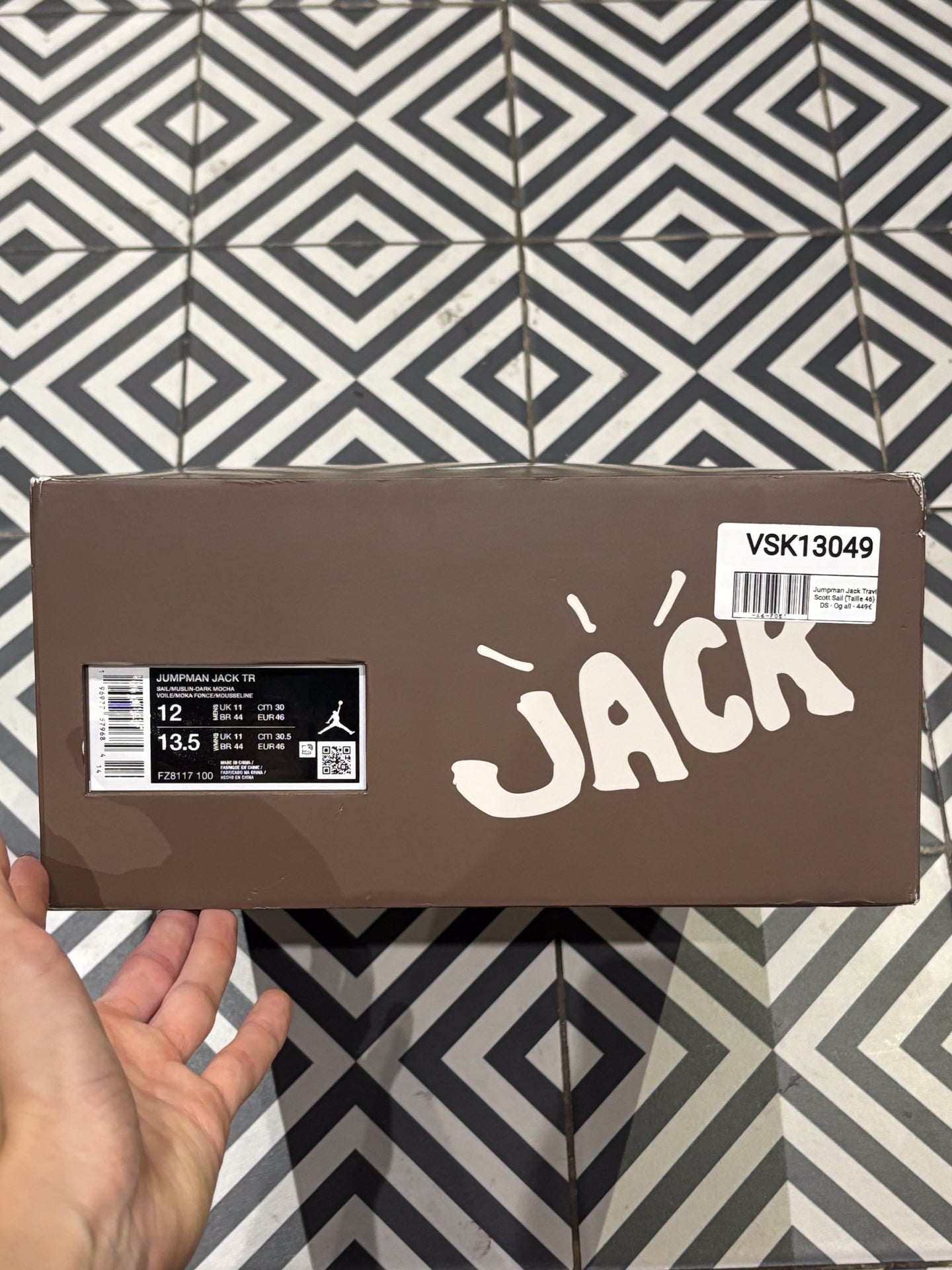 Jumpman Jack Travis Scott Sail (Taille 46)