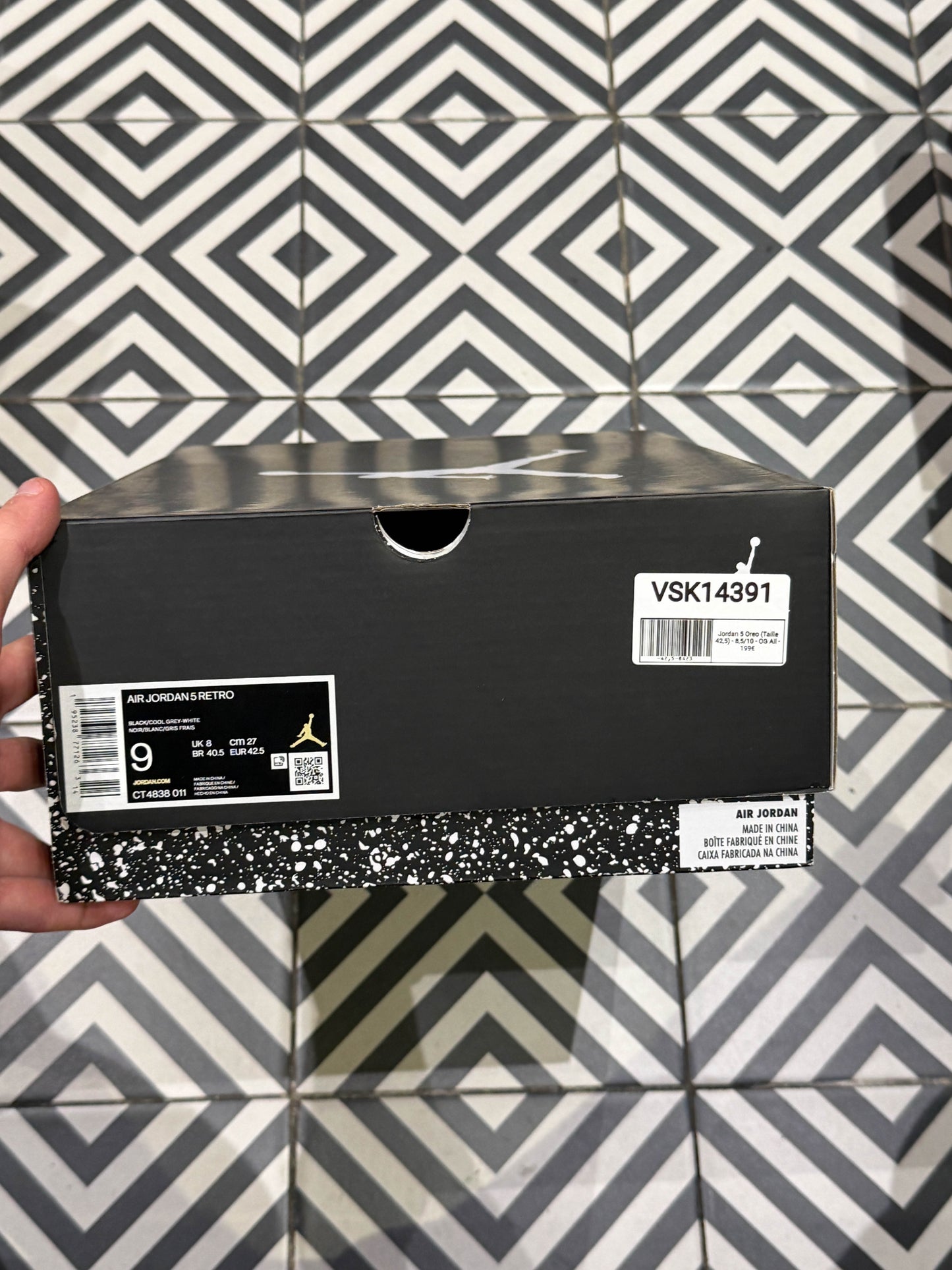 Jordan 5 Oreo (Taille 42,5)