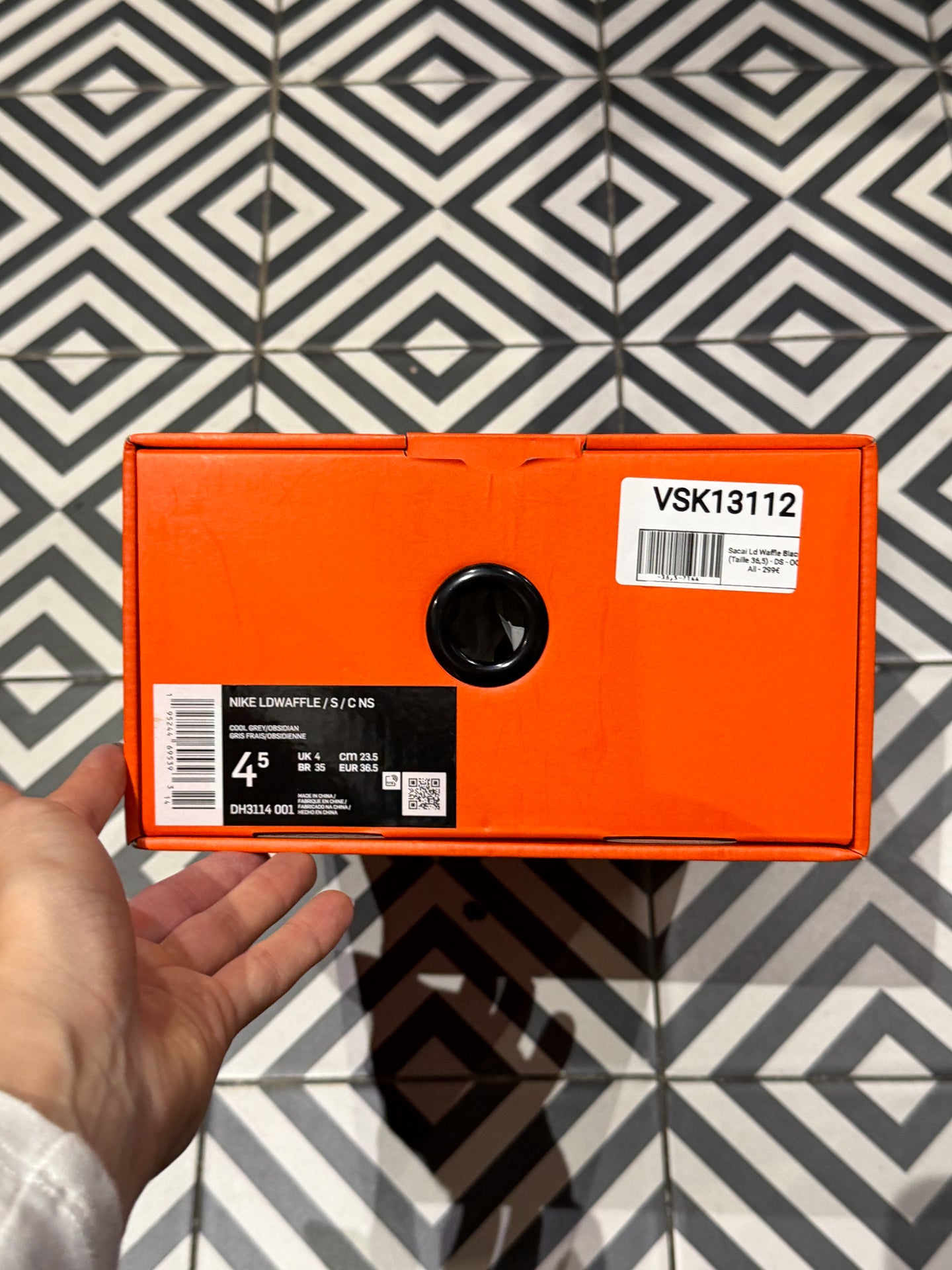 Sacai Ld Waffle Black (Taille 36,5)