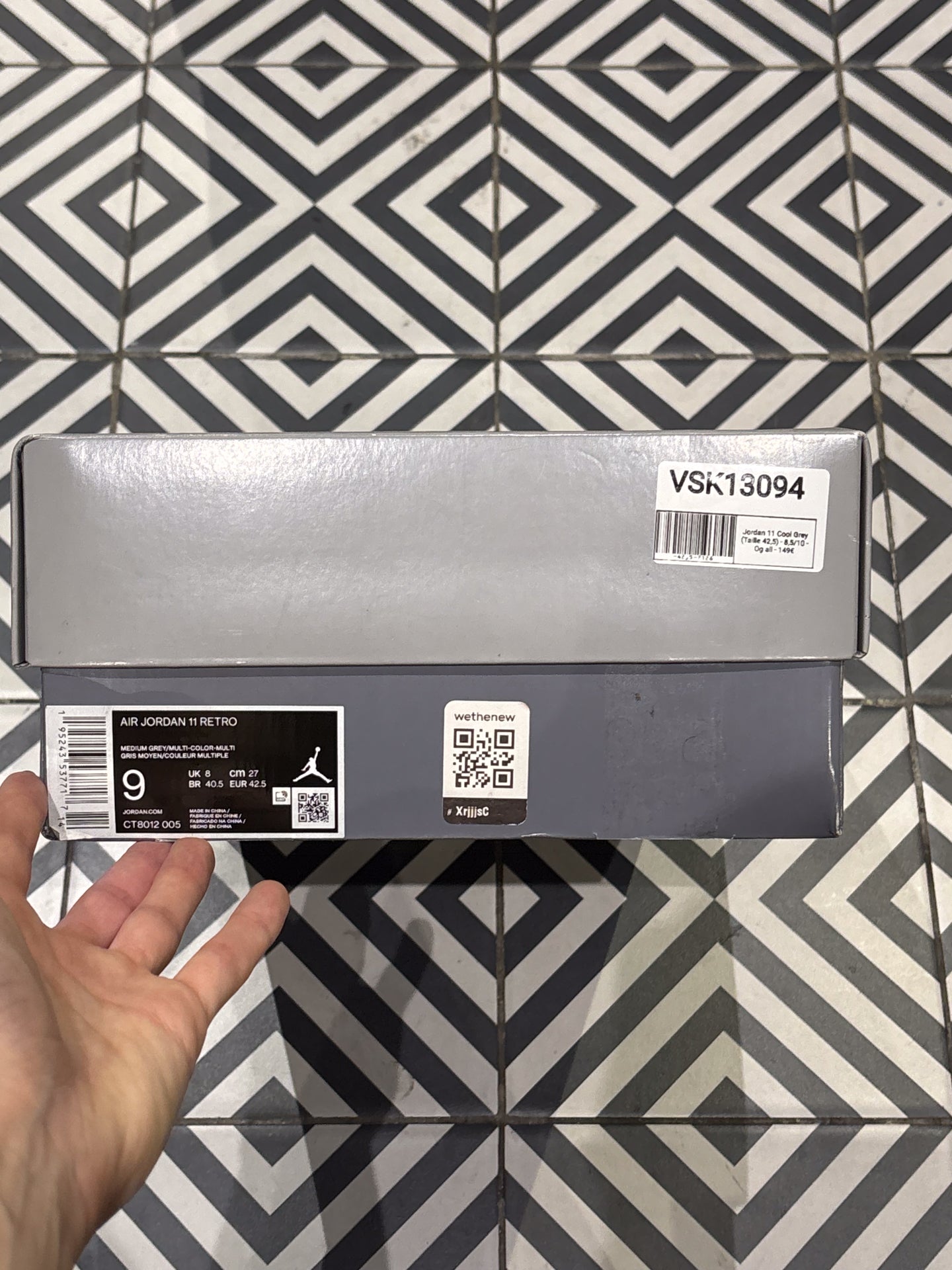 Jordan 11 Cool Grey (Taille 42,5)