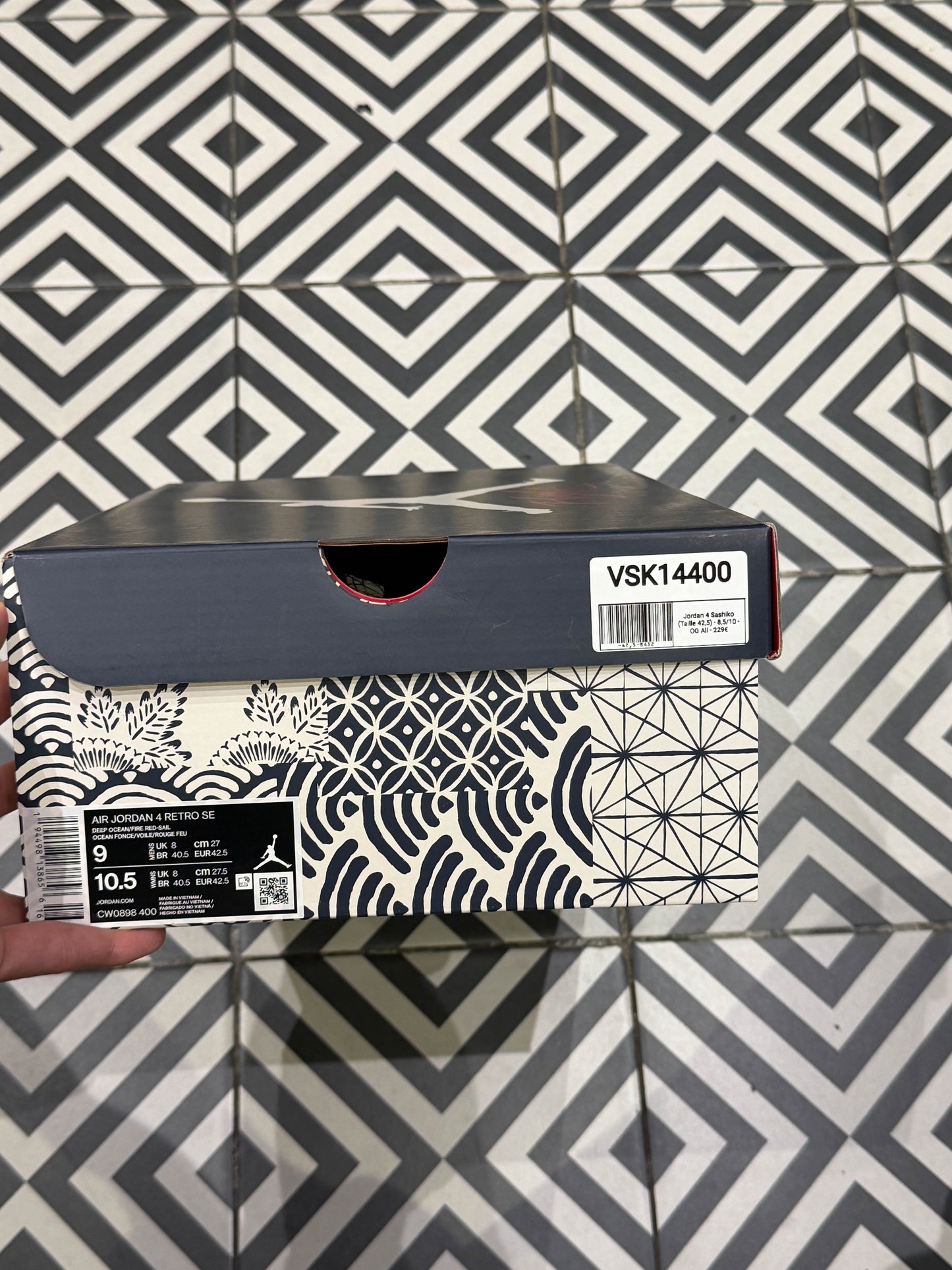 Jordan 4 Sashiko (Taille 42,5)