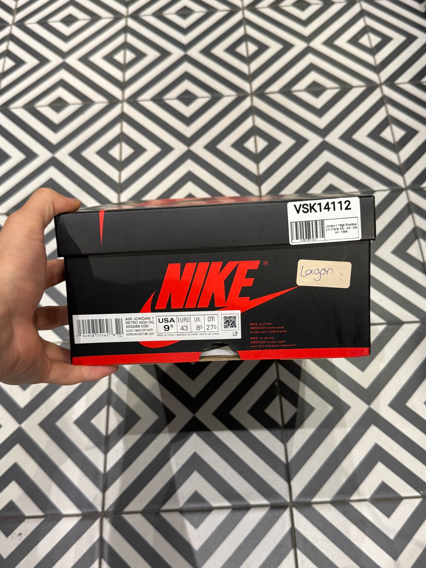 Jordan 1 High Shadow 2.0 (Taille 43)