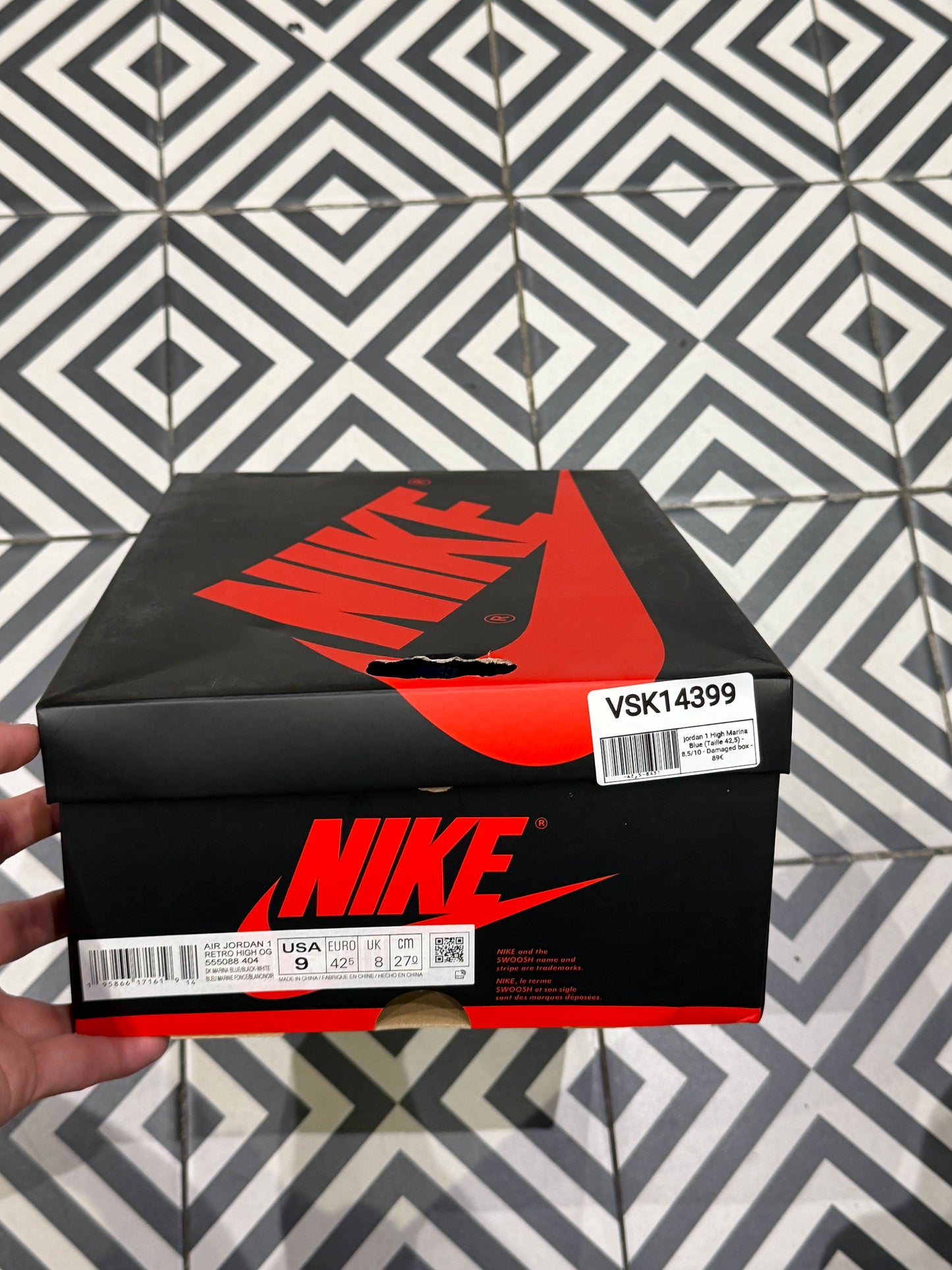 jordan 1 High Marina Blue (Taille 42,5)