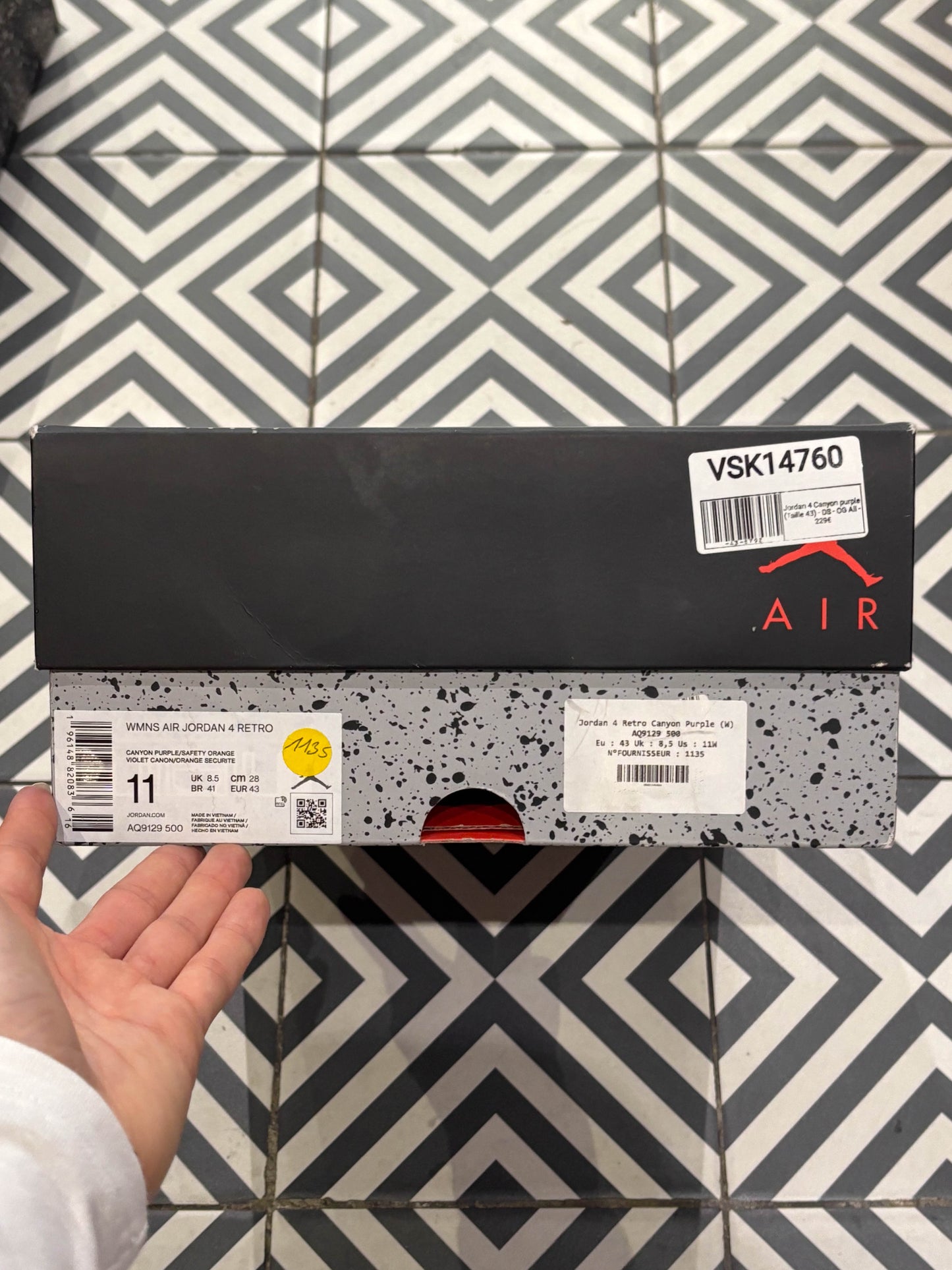 Jordan 4 Canyon purple (Taille 43)