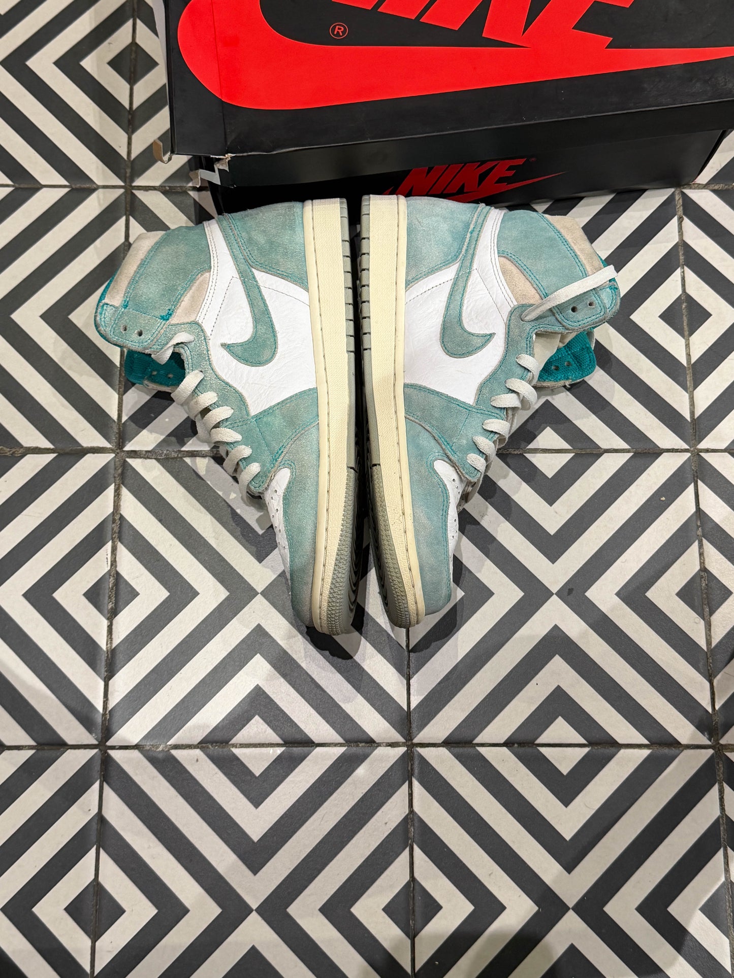 Jordan 1 High Turbo green (Taille 45)