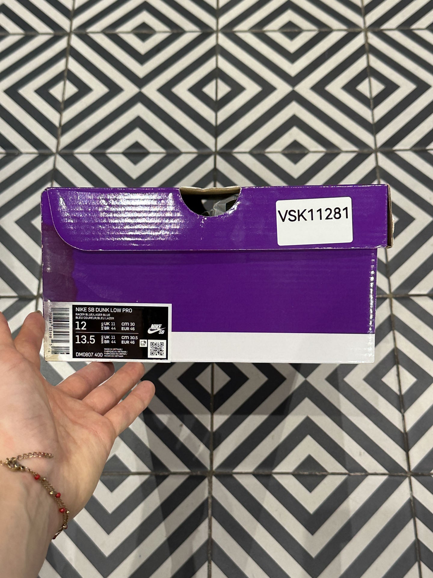 Dunk SB Blue Raspberry (Taille 46)