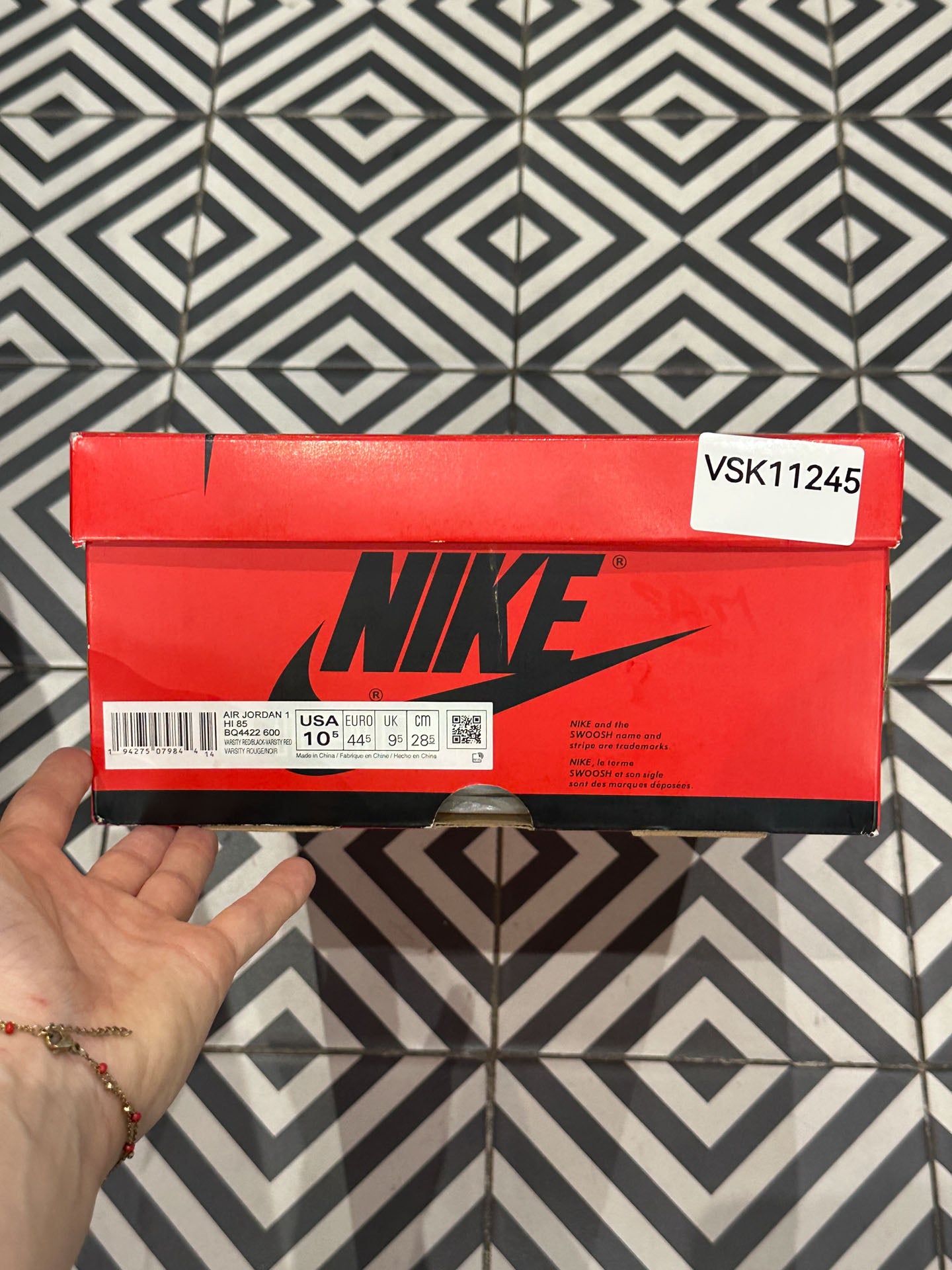 Jordan 1 High 85 Varsity Red (Taille 44,5)