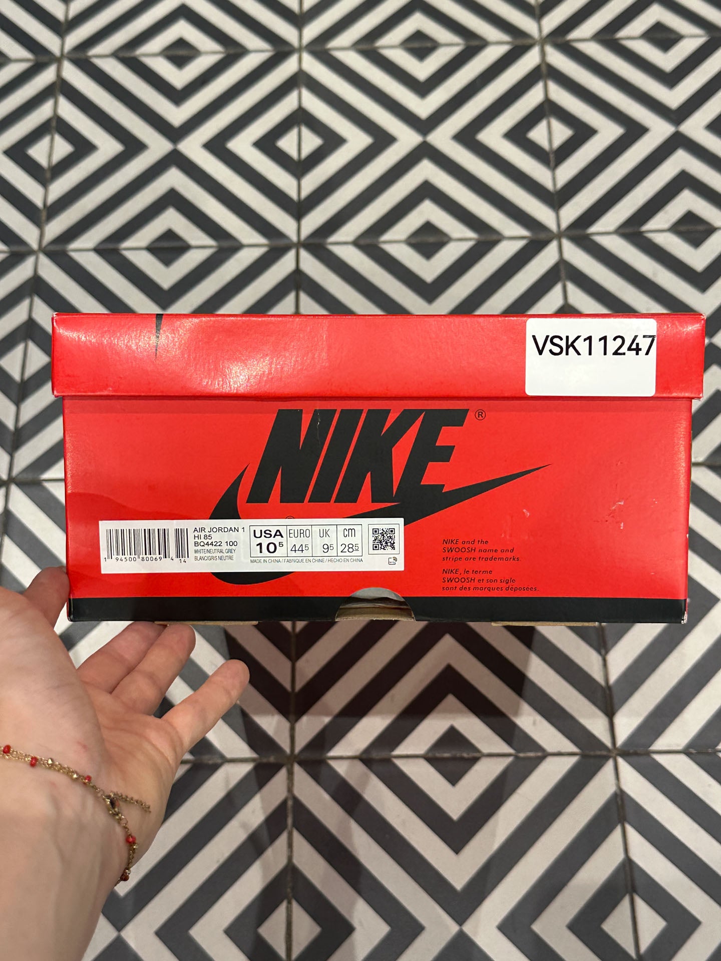 Jordan 1 High 85 Neutral grey (Taille 44,5)