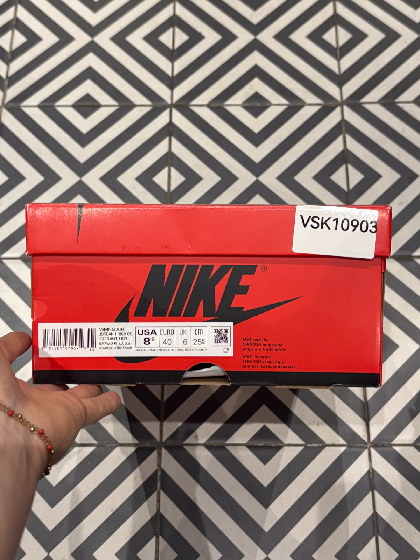 Jordan 1 High Silver Toe (Taille 40)