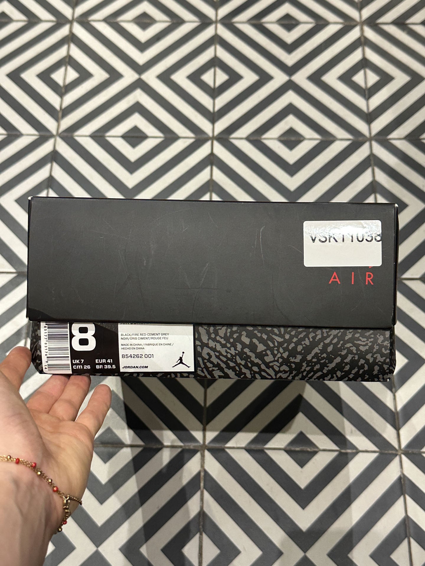 Jordan 3 Black Cement (Taille 41)