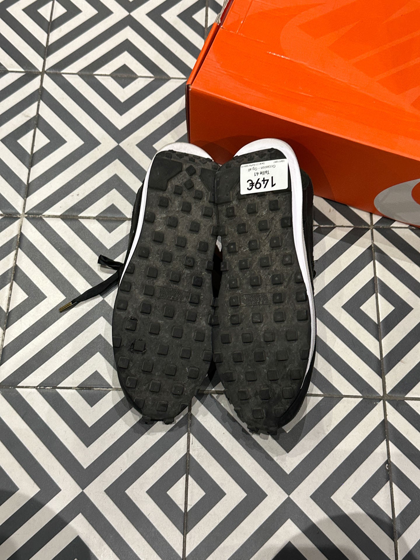 Sacai LD Waffle Nylon Black (Taille 41)