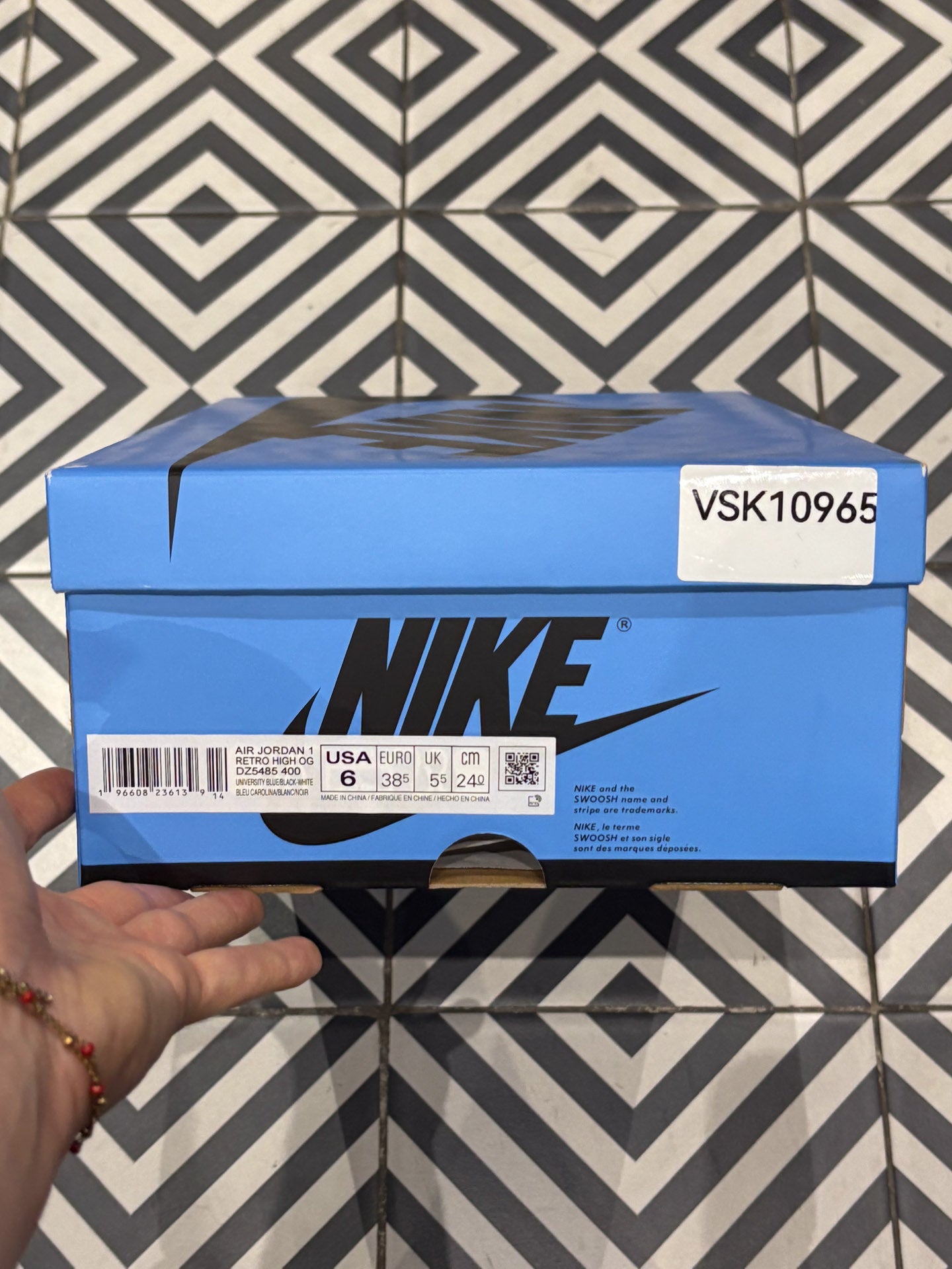 Jordan 1 High UNC Toe (Taille 38,5)