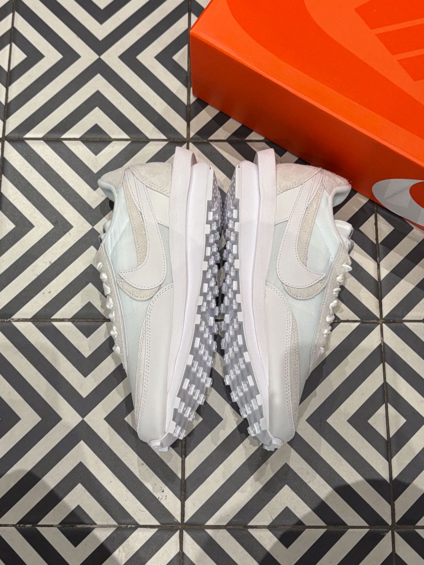 Sacai LD Waffle Nylon White (Taille 42,5)