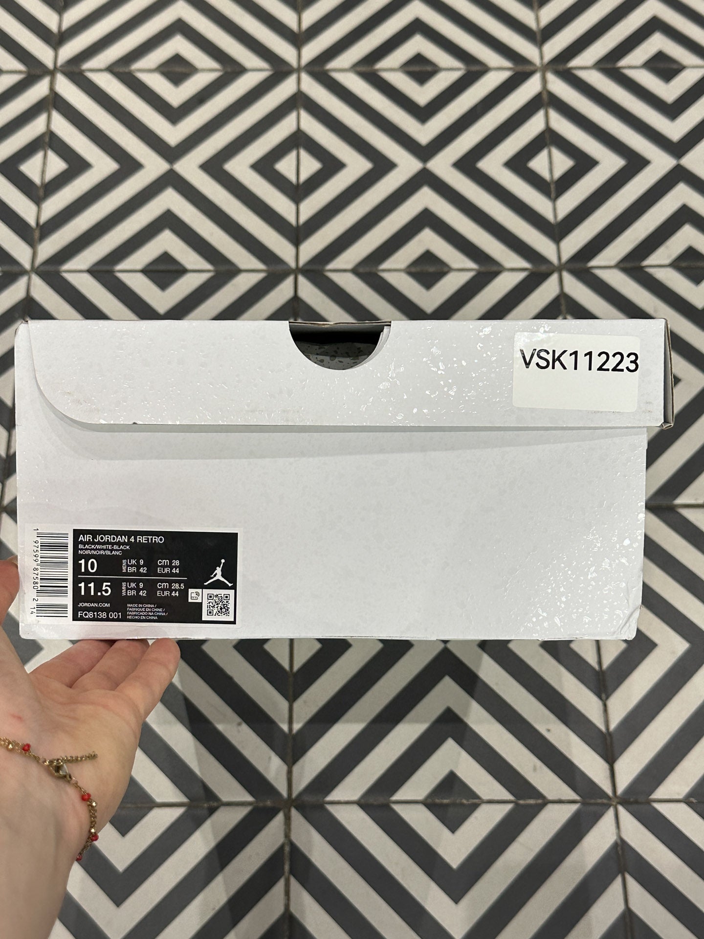Jordan 4 White Thunder (Taille 44)