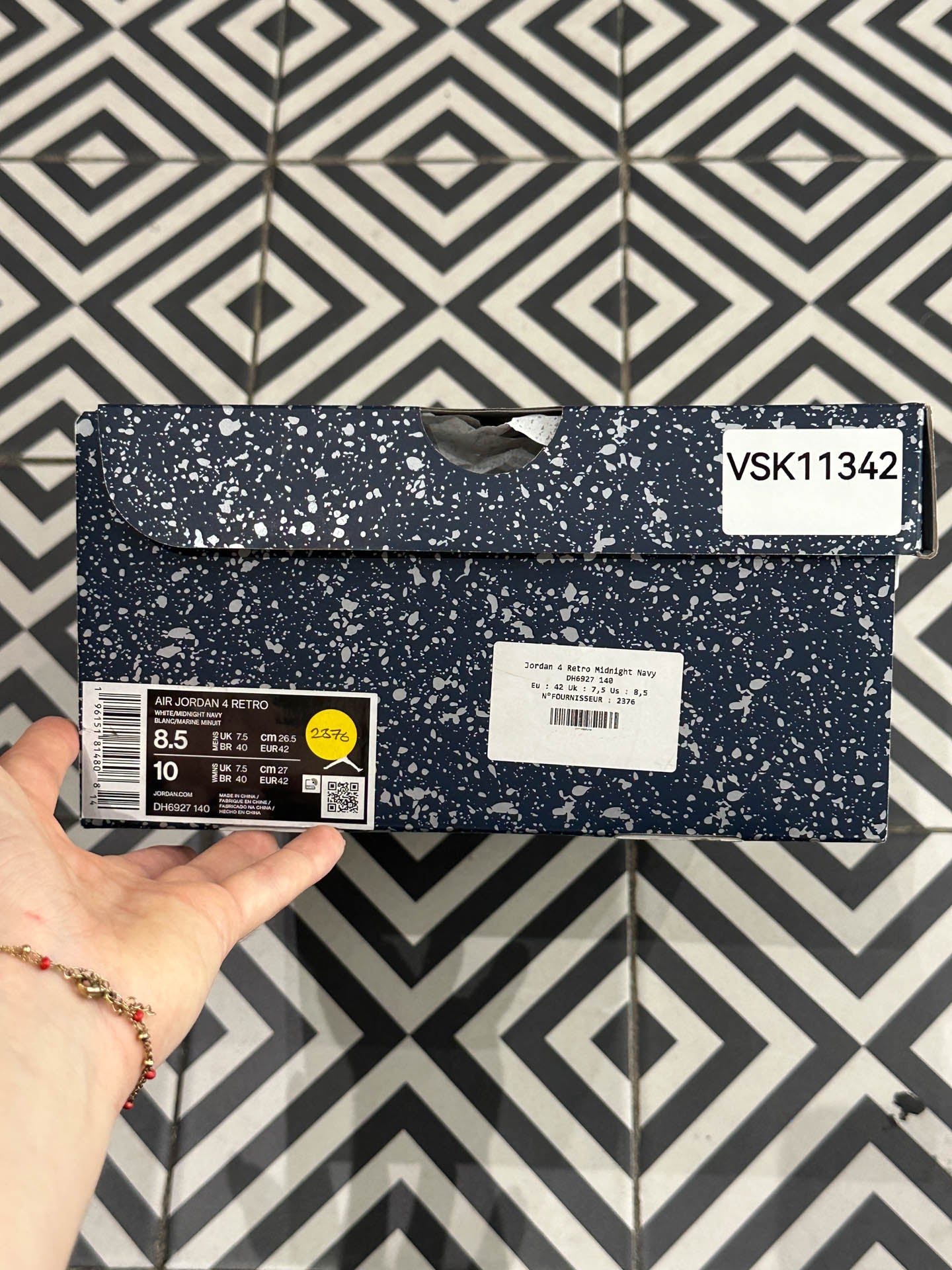 Jordan 4 Midnight Navy (Taille 42)
