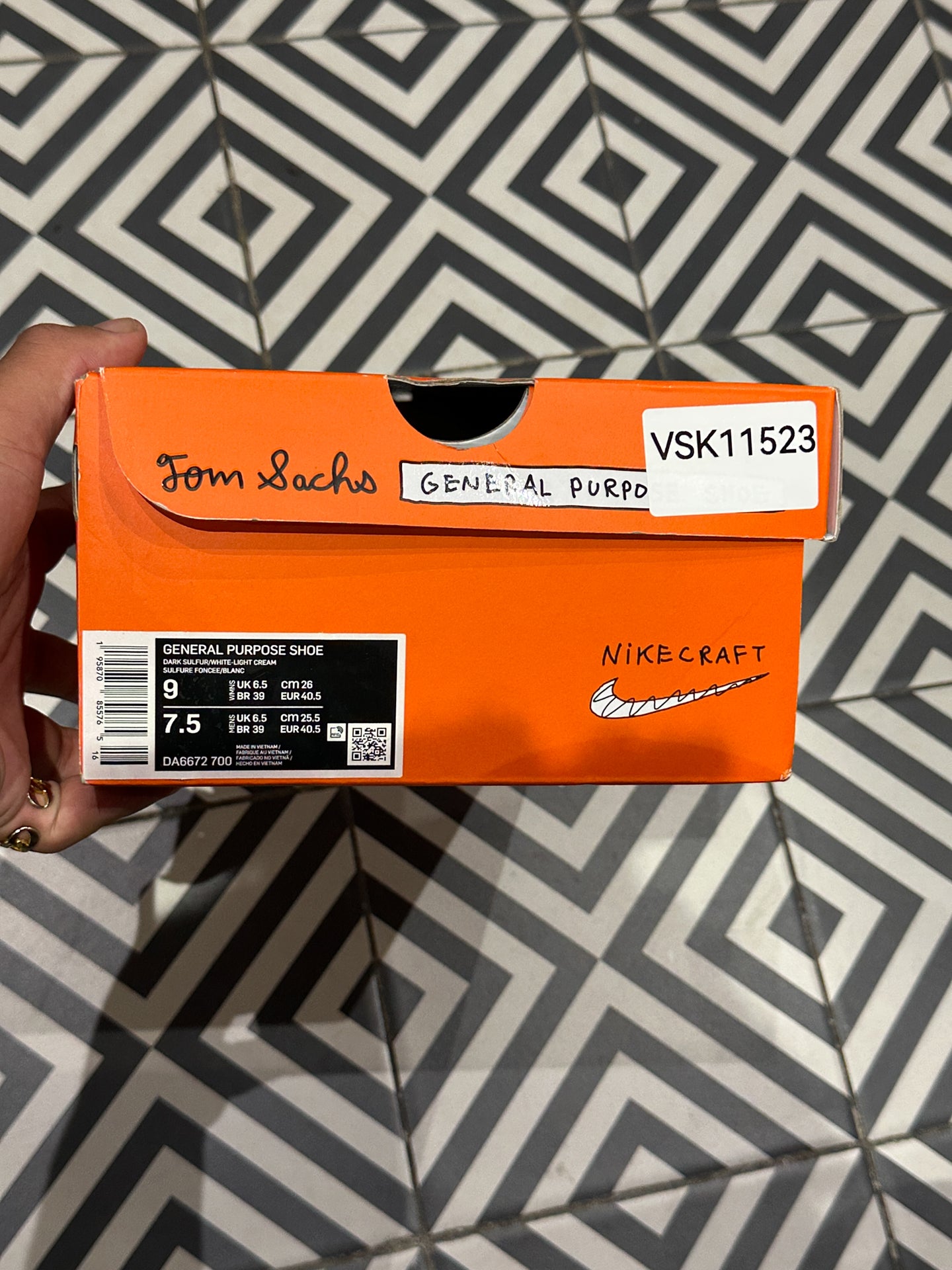 Tom Sachs general purpose shoe (Taille 40,5)