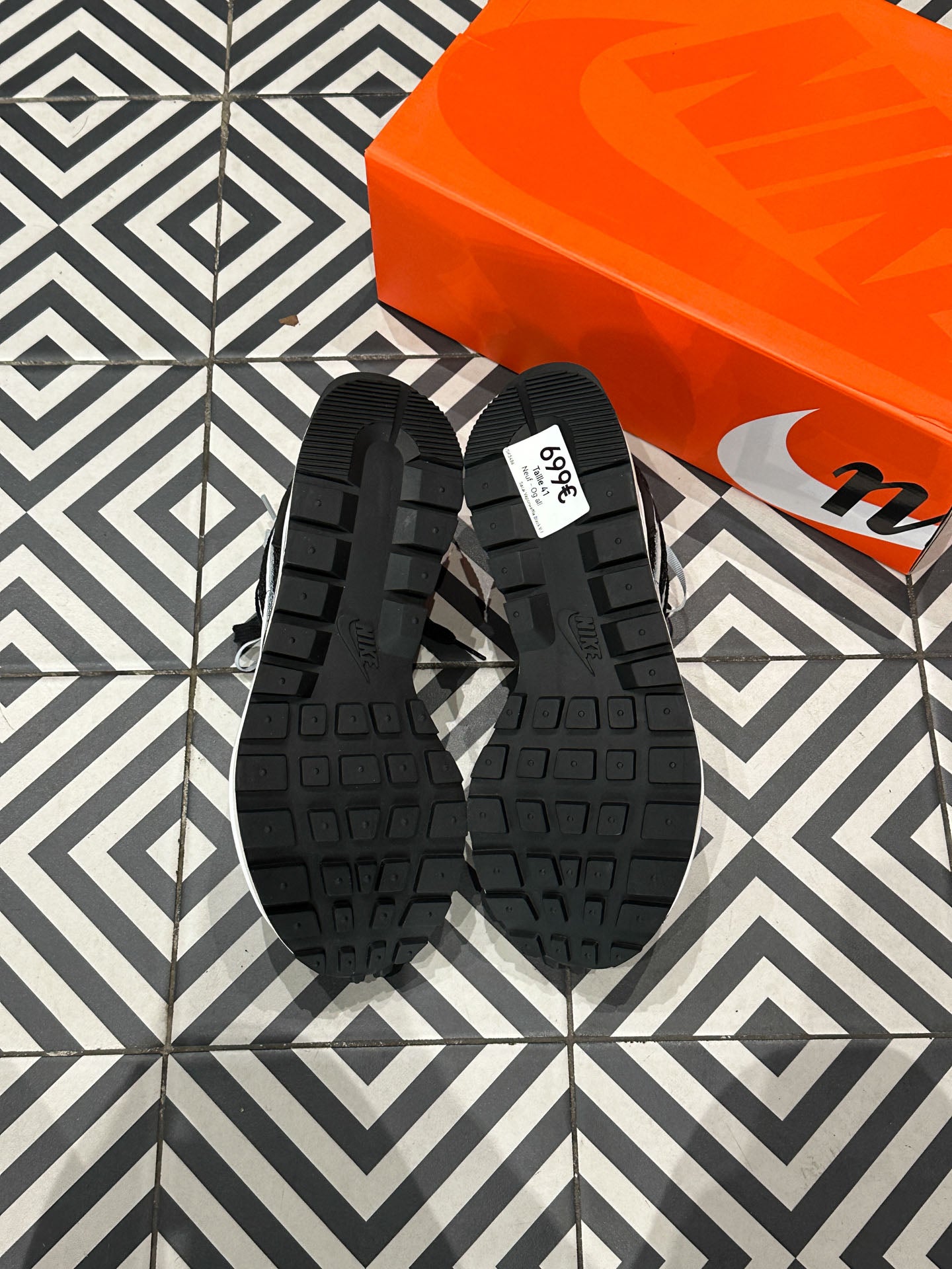 Sacai Vaporwaffle Black White (Taille 41)