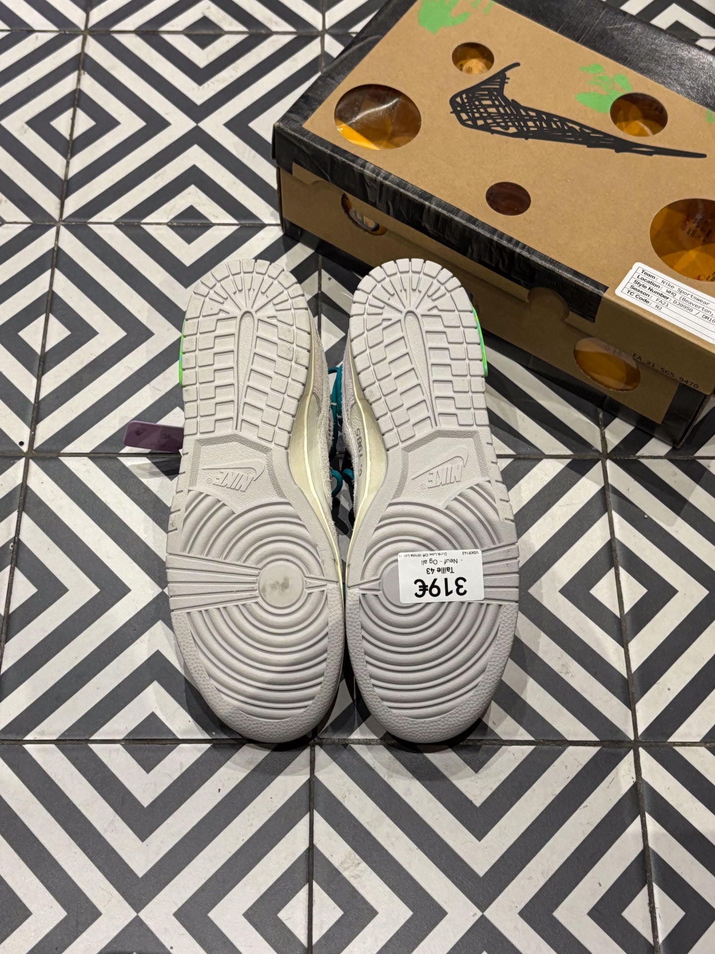 Dunk Low Off-White Lot 36/50 (Taille 43)