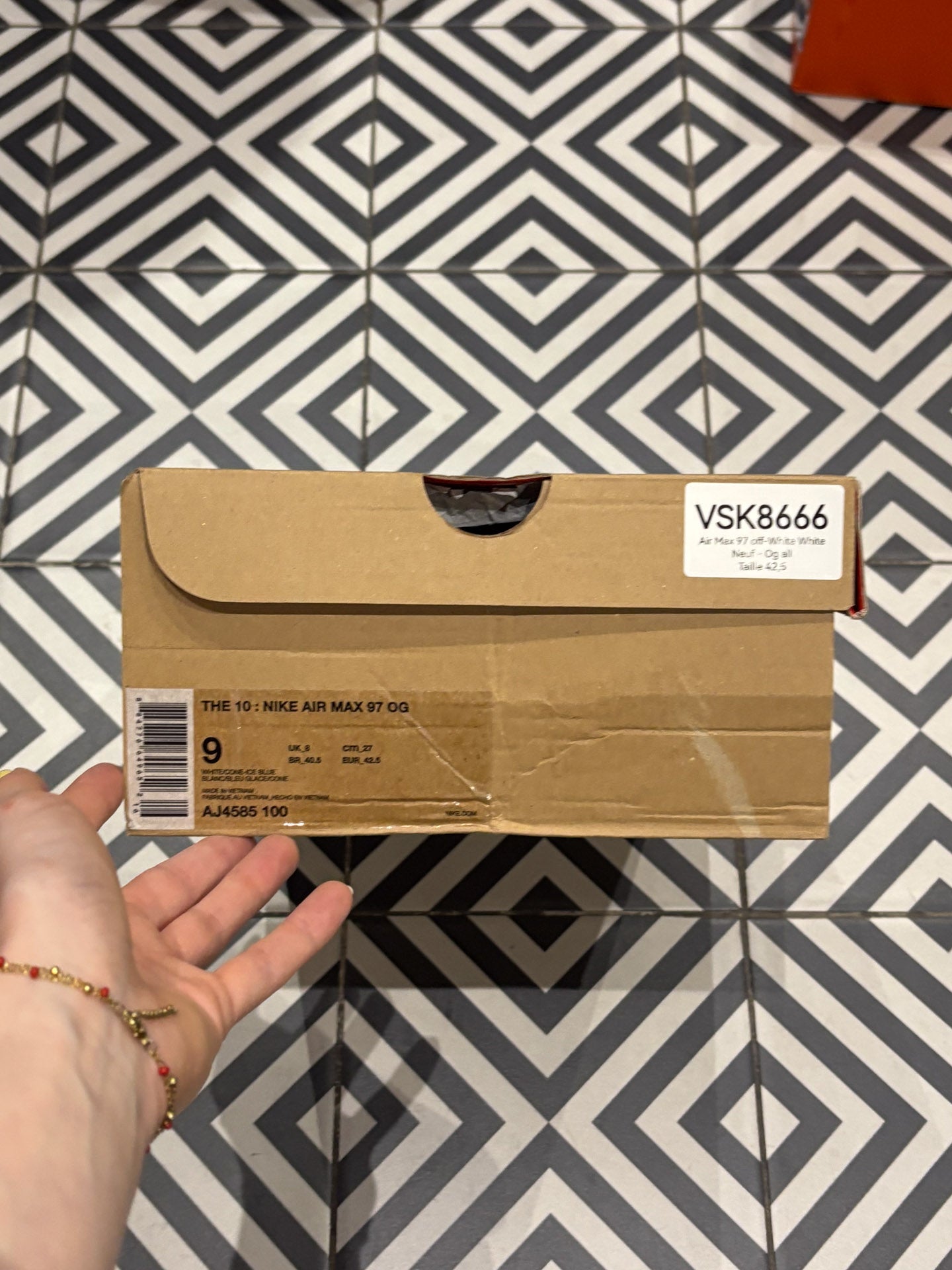 Air Max 97 off-White White (Taille 42,5)