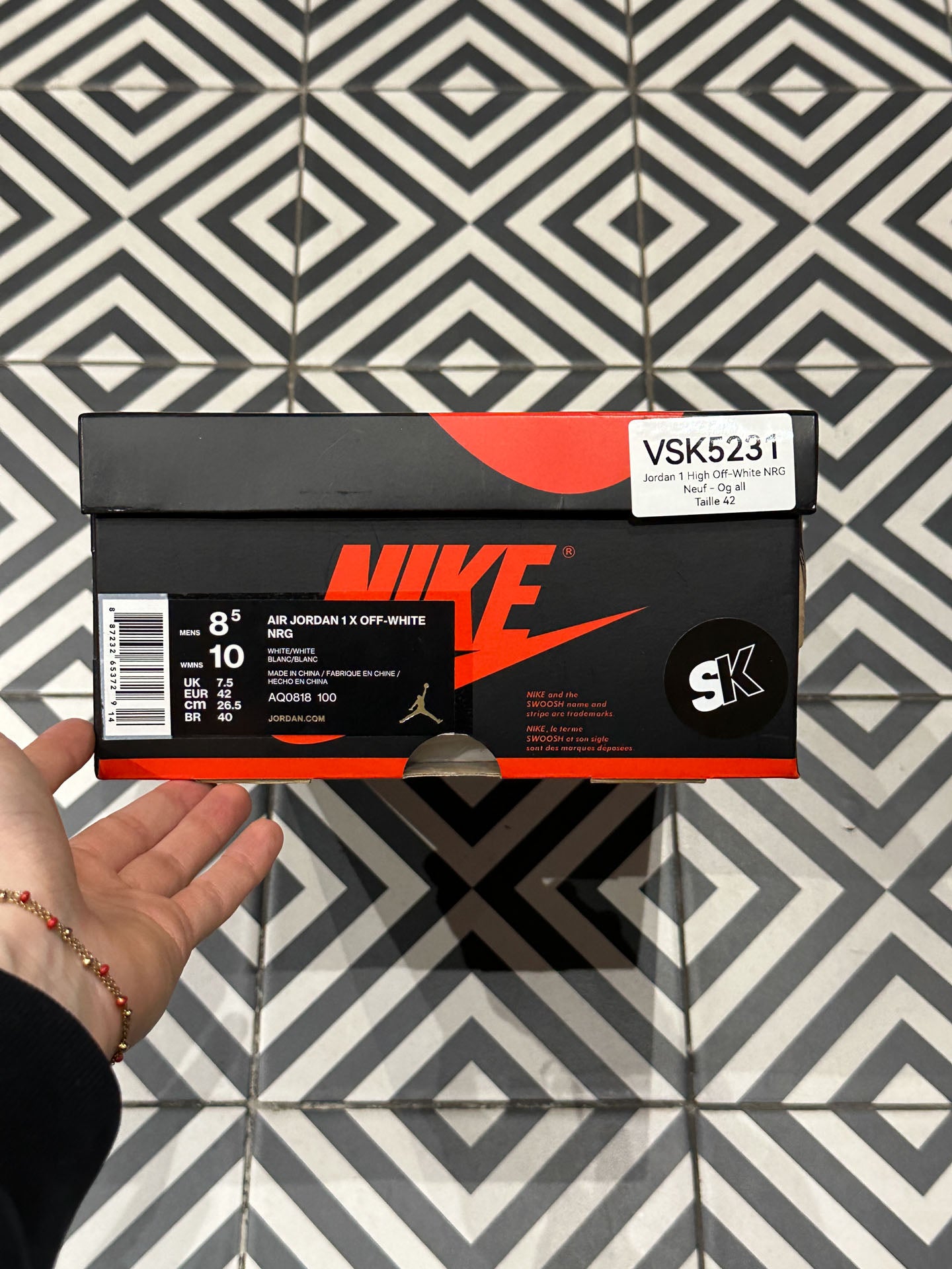 Jordan 1 High Off-White NRG (Taille 42)
