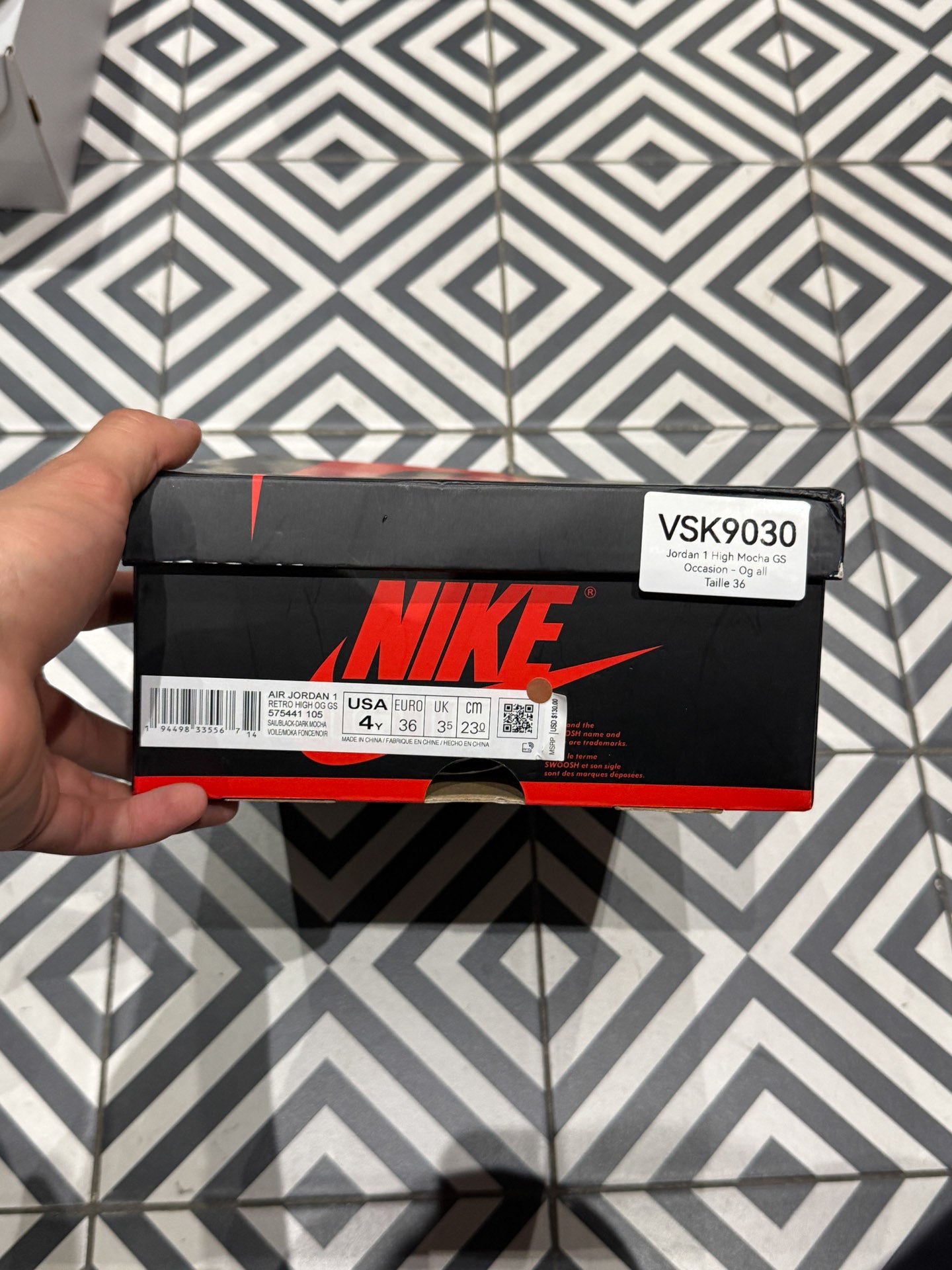Jordan 1 High Mocha GS (Taille 36)