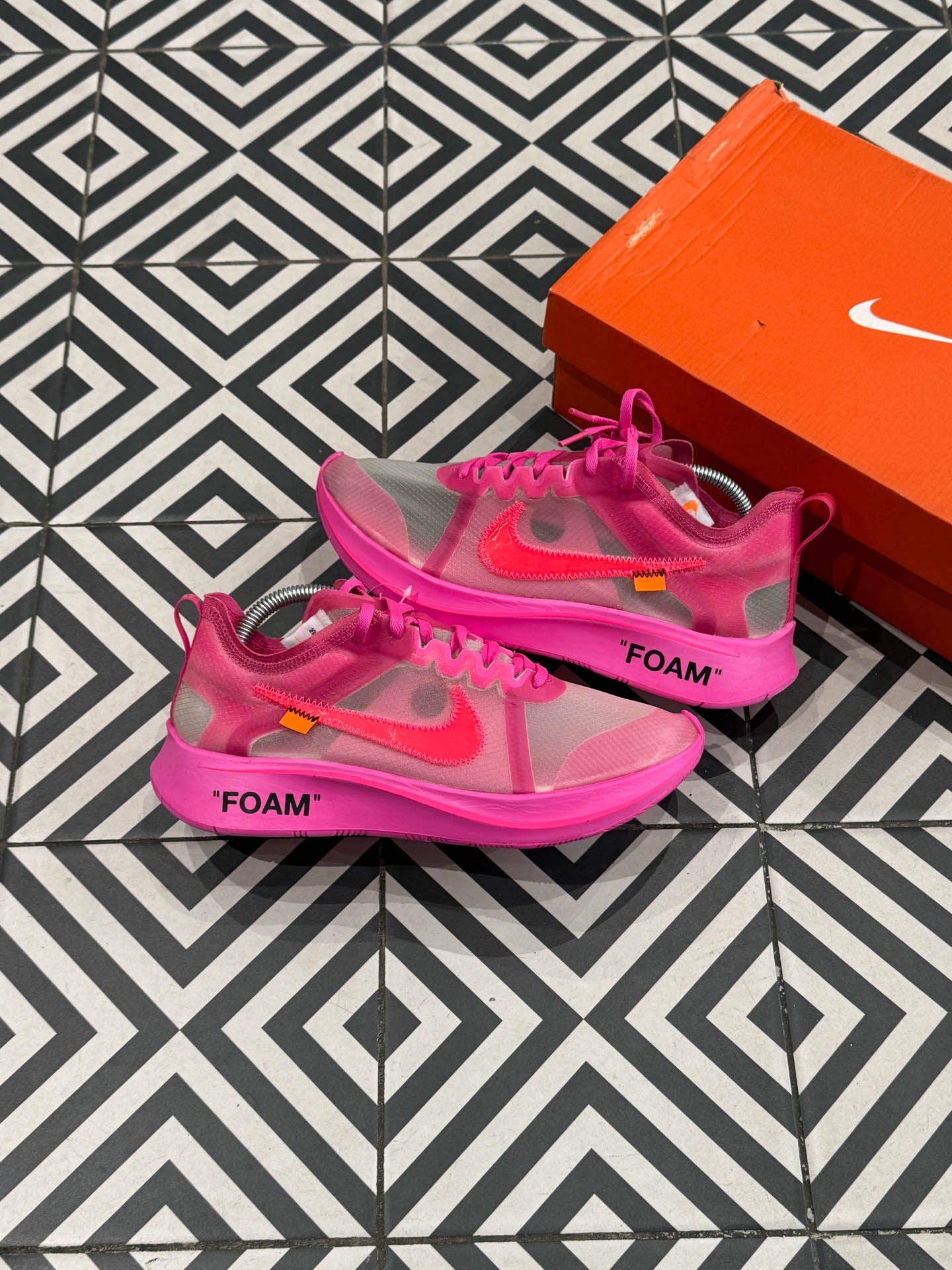 Nike Off White Zoom Fly Pink Taille 42 SwaveKiqs